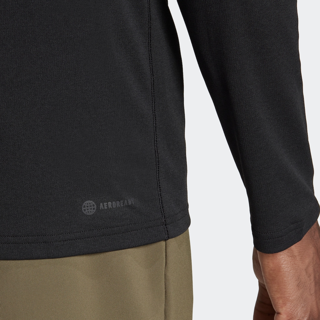 adidas Performance Sweatshirt »TRAIN ESSENTIALS SEASONAL TRAINING 1/4ZIP LONGSLEEVE«