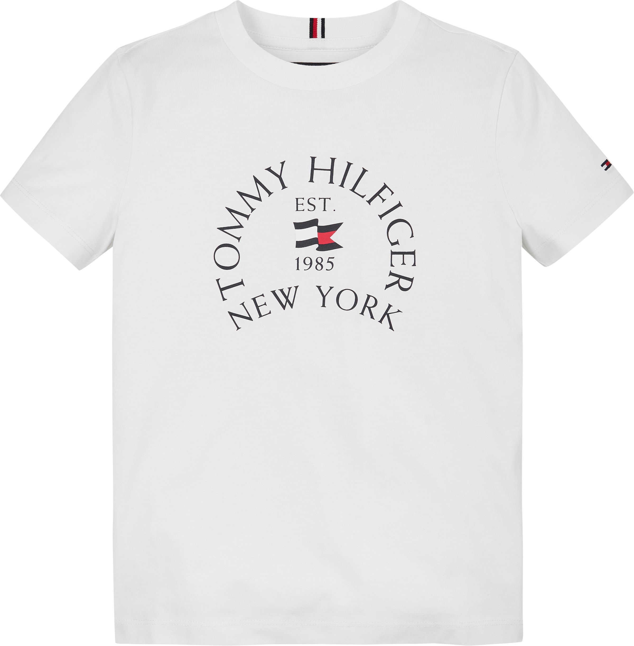 Tommy Hilfiger T-Shirt »NAUTICAL ARCH PRINTED REG TEE SS«, mit grossem Logo