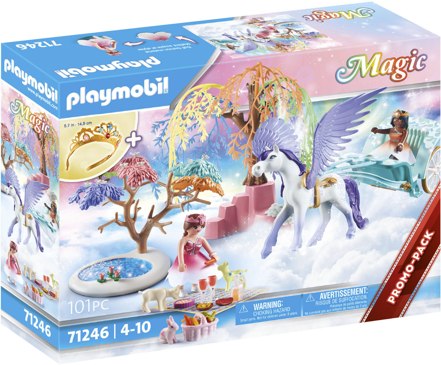 Konstruktions-Spielset »Picknick mit Pegasuskutsche (71246), Magic«, (101 St.), Made...