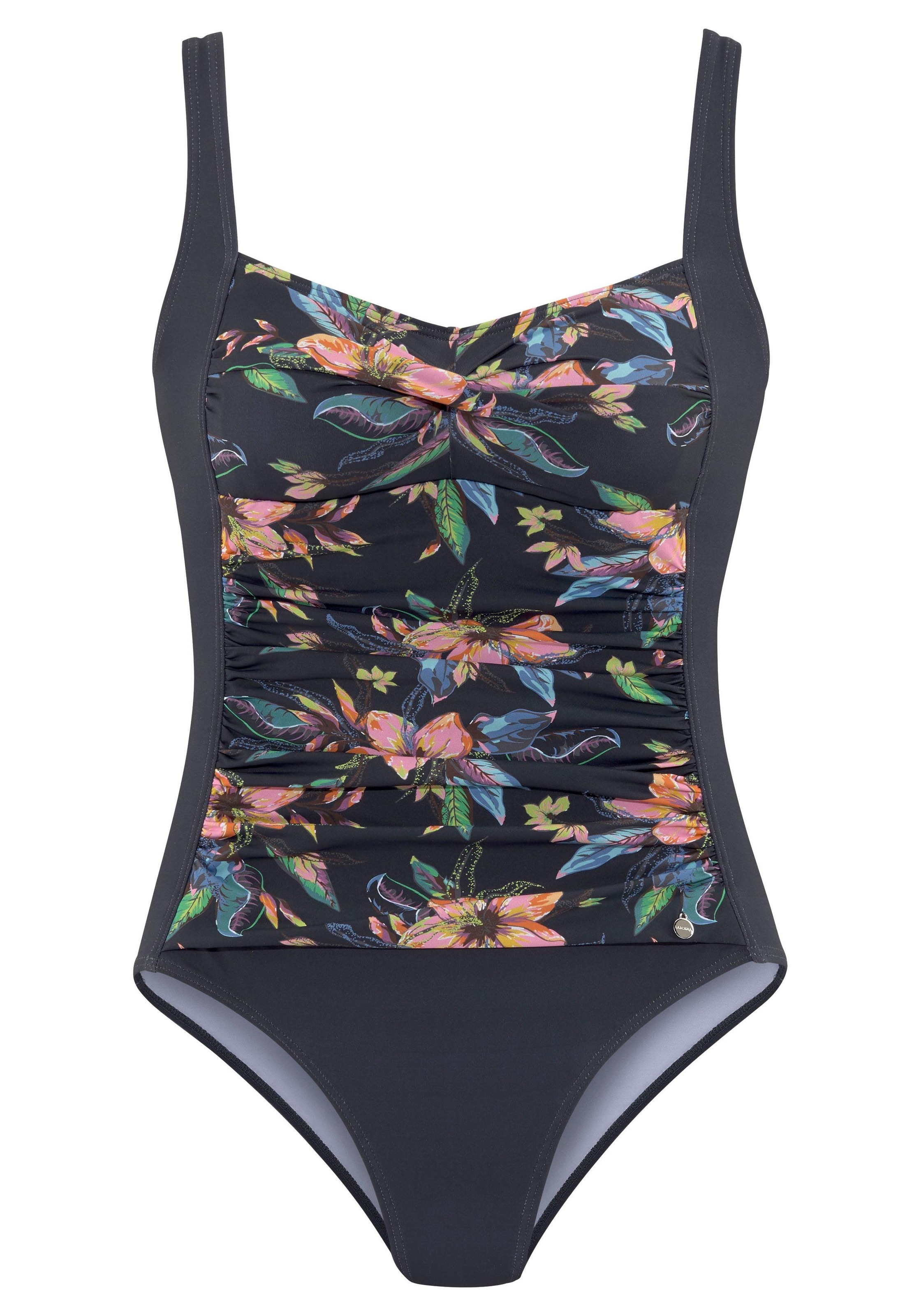 LASCANA Badeanzug "Malia" mit tropischem Print und Shaping-Effekt