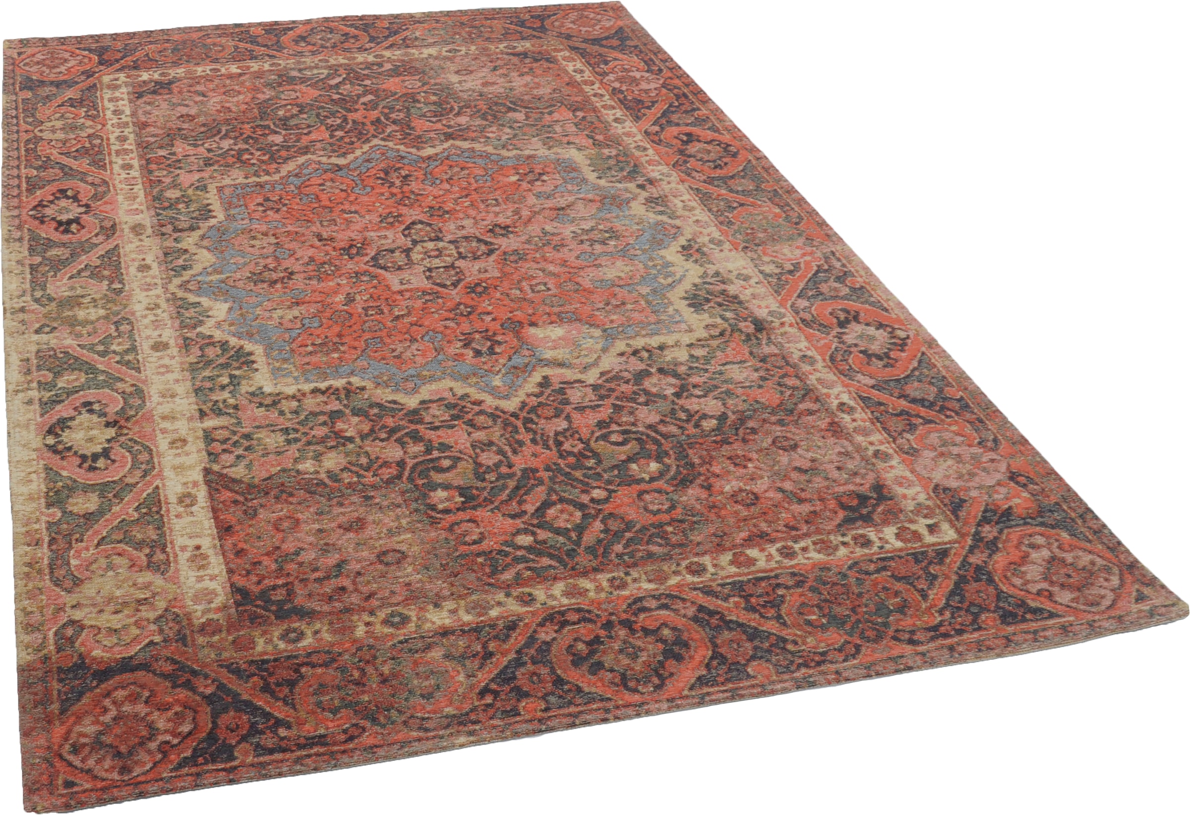 TOM TAILOR HOME Teppich »Funky Orient Ghom«, rechteckig, 5 mm Höhe, Kurzflor, Orient-Optik, Vintage Design, mit Bordüre, auch als Läufer