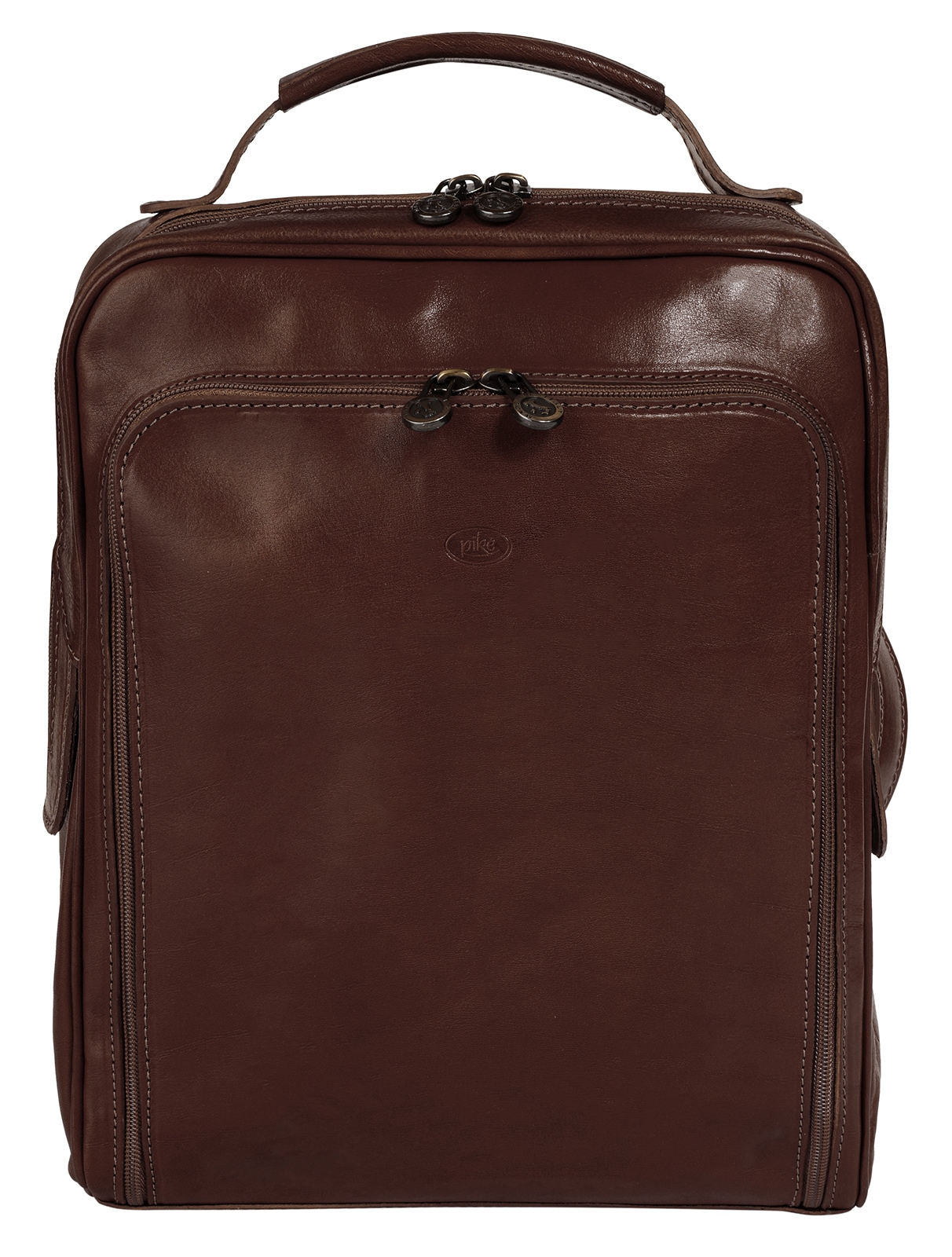 Piké Cityrucksack, echt Leder, Made in Italy