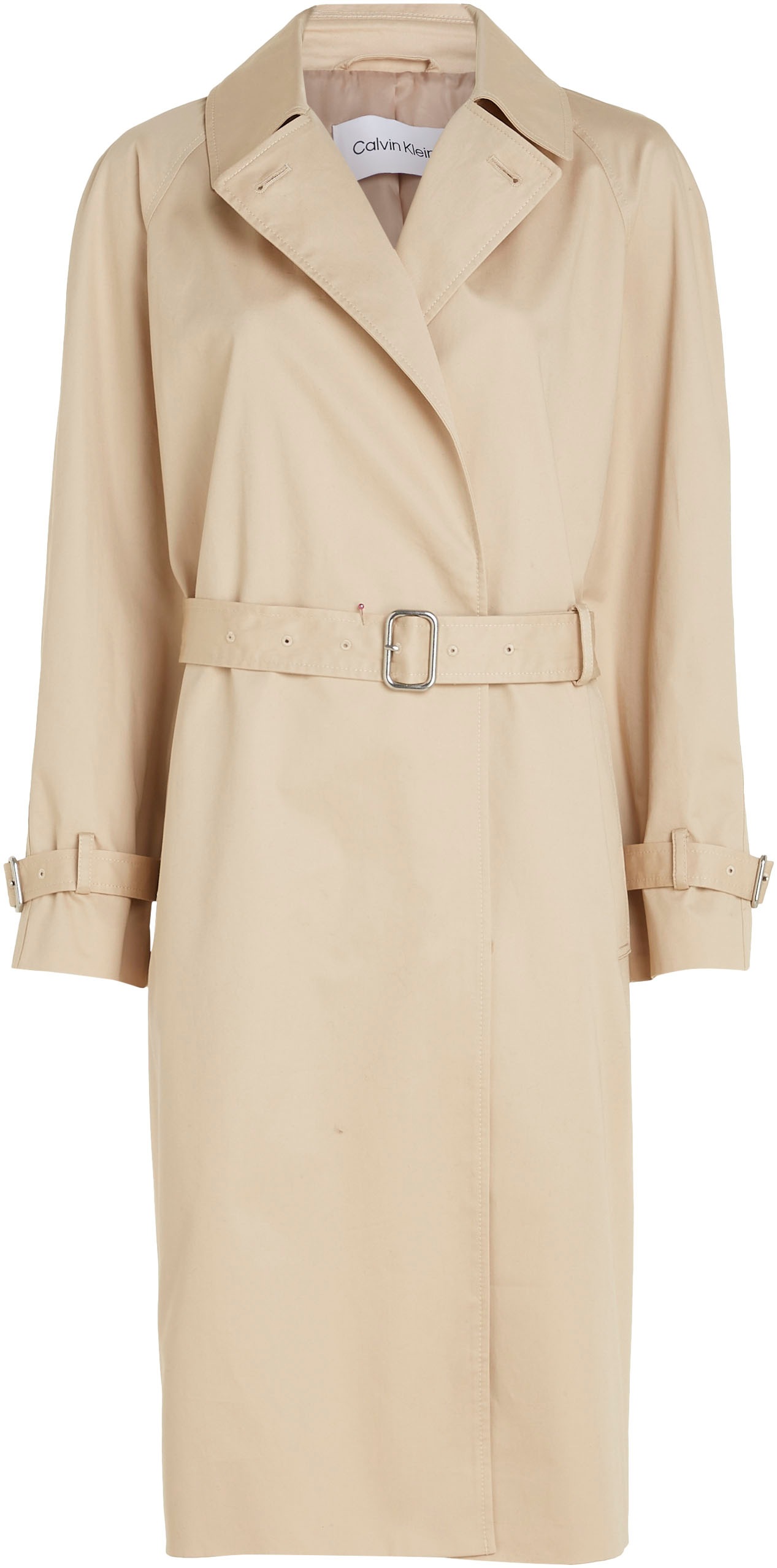 Calvin Klein Outdoorjacke »ESSENTIAL TRENCH COAT«, (Set, 2 St., mit Gürtel), mit Gürtel