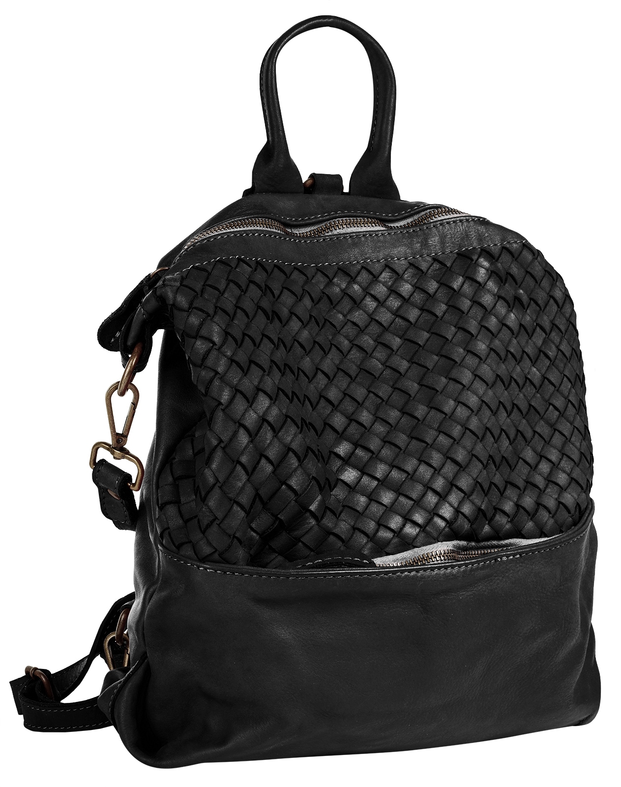 Samantha Look Cityrucksack, echt Leder, Made in Italy