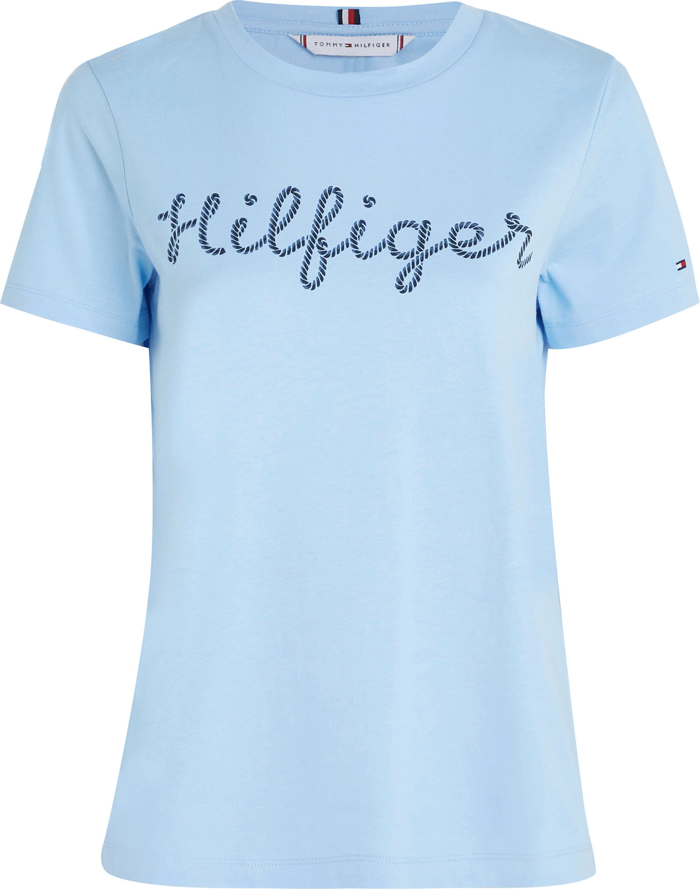 Tommy Hilfiger T-Shirt »REG ROPE PUFF PRINT C-NK SS«, mit grossem Tommy  Hilfiger Logoschriftzug auf der Brust online bestellen | Jelmoli-Versand