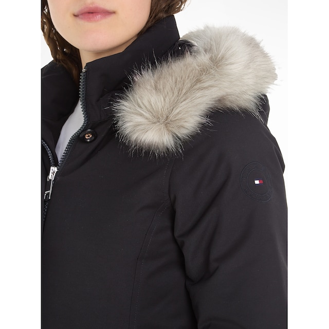 Tommy Hilfiger Parka »PADDED PARKA WITH FUR«, mit Kapuze, mit  Rippstrickbündchen am Ärmelabschluss online shoppen | Jelmoli-Versand