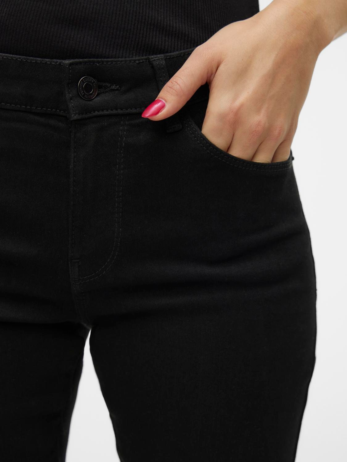 Vero Moda Skinny-fit-Jeans »VMELLY MR SKINNY JEANS BLK NOOS«