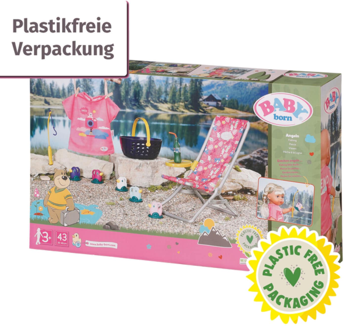 Baby Born Puppen Liegestuhl »Weekend Fischen«