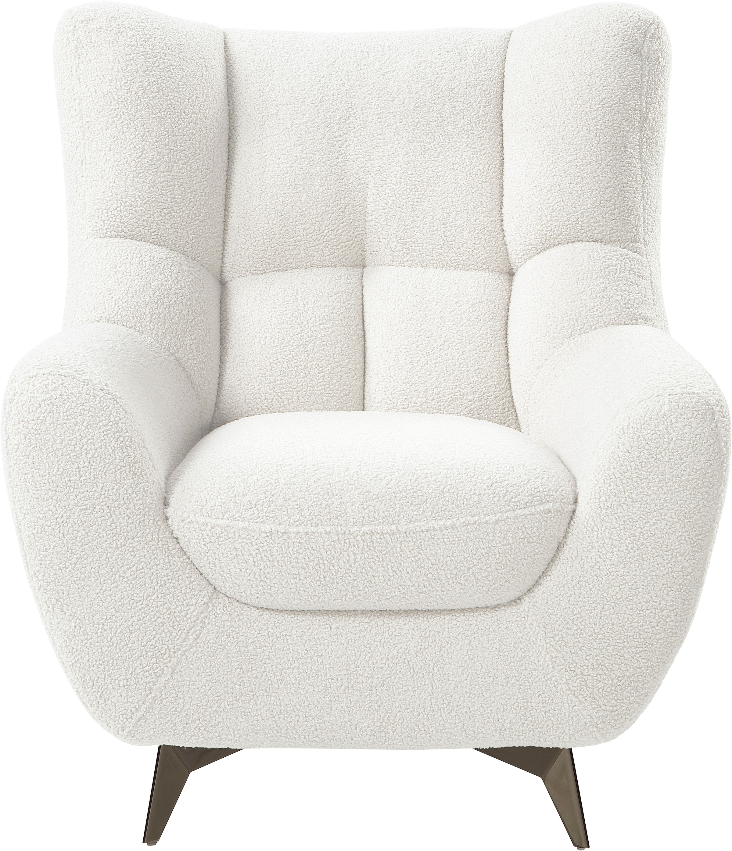 ATLANTIC home collection Sessel »Shawn«, mit Federkern, trendy Bezug mit Teddyoptik