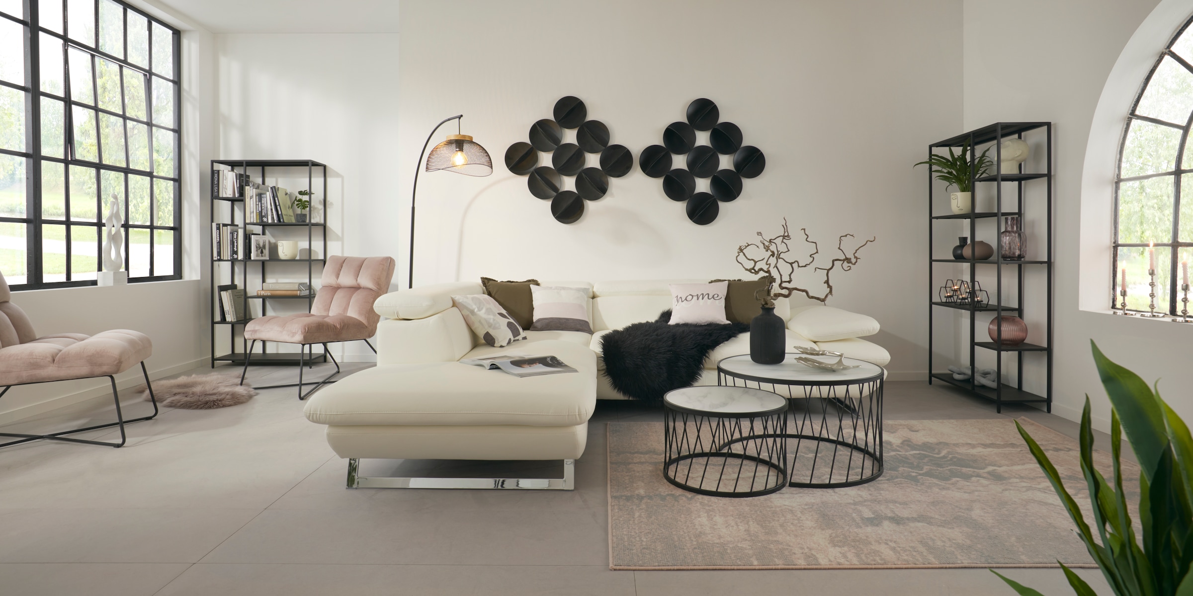 LeGer Home online bestehend aus 9 Elementen, Wanddekoobjekt aus Wohnzimmer Lena Wanddeko, by Gercke shoppen Jelmoli-Versand | »Kreise«, Metall
