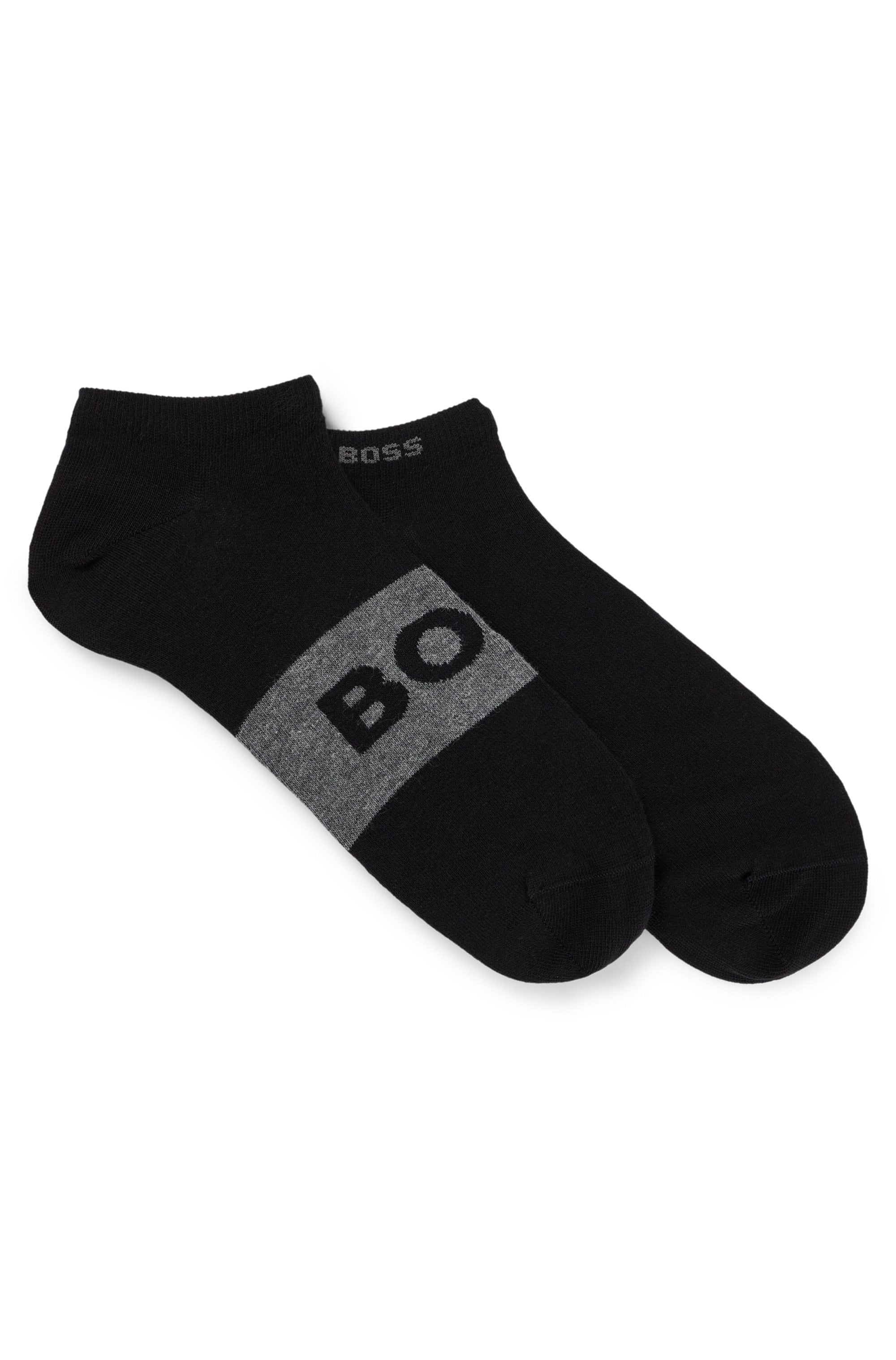 BOSS Businesssocken »2P AS Logo CC«, (Packung, 2 Paar, 2er Pack), mit grossem, eingestricktem BOSS Logo-Schriftzug