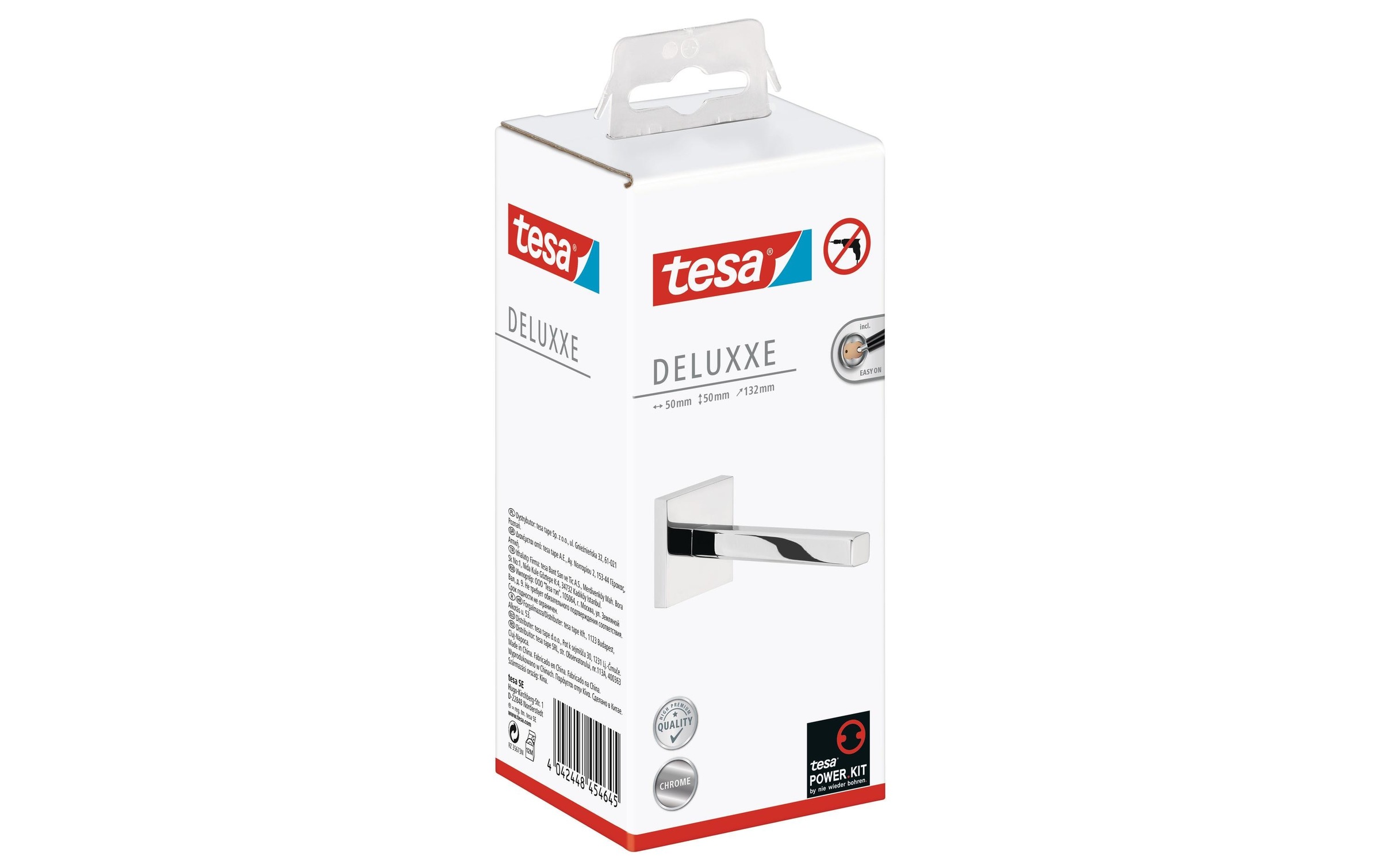 tesa Toilettenpapierhalter »Deluxxe, Silberfarben«