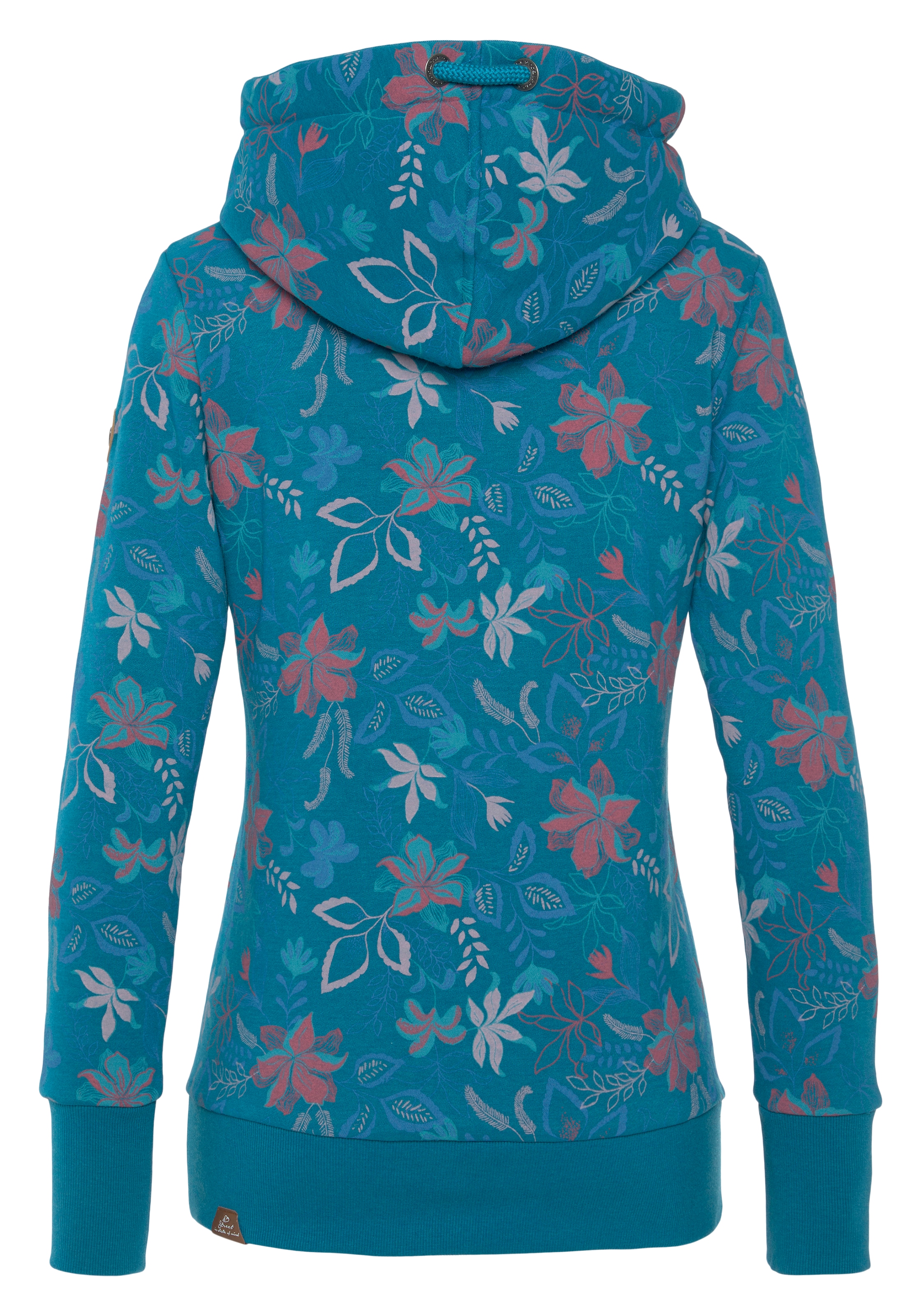 Ragwear Sweater »GRIPY FLOWERS O«, Hoodie mit floralem All Over-Druck