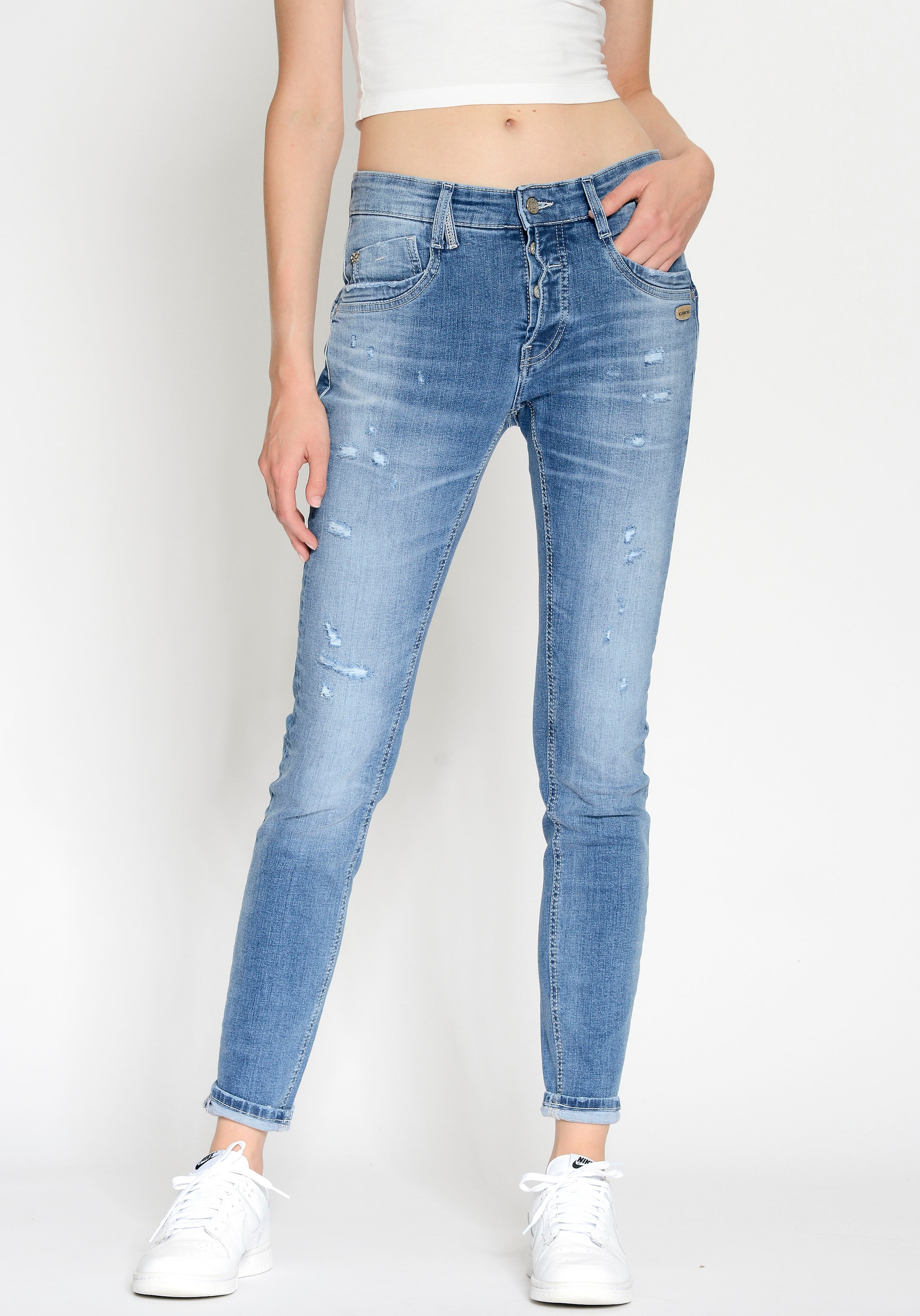 GANG Relax-fit-Jeans »94GERDA«, elastische Denimqualität für hohen Tragekomfort