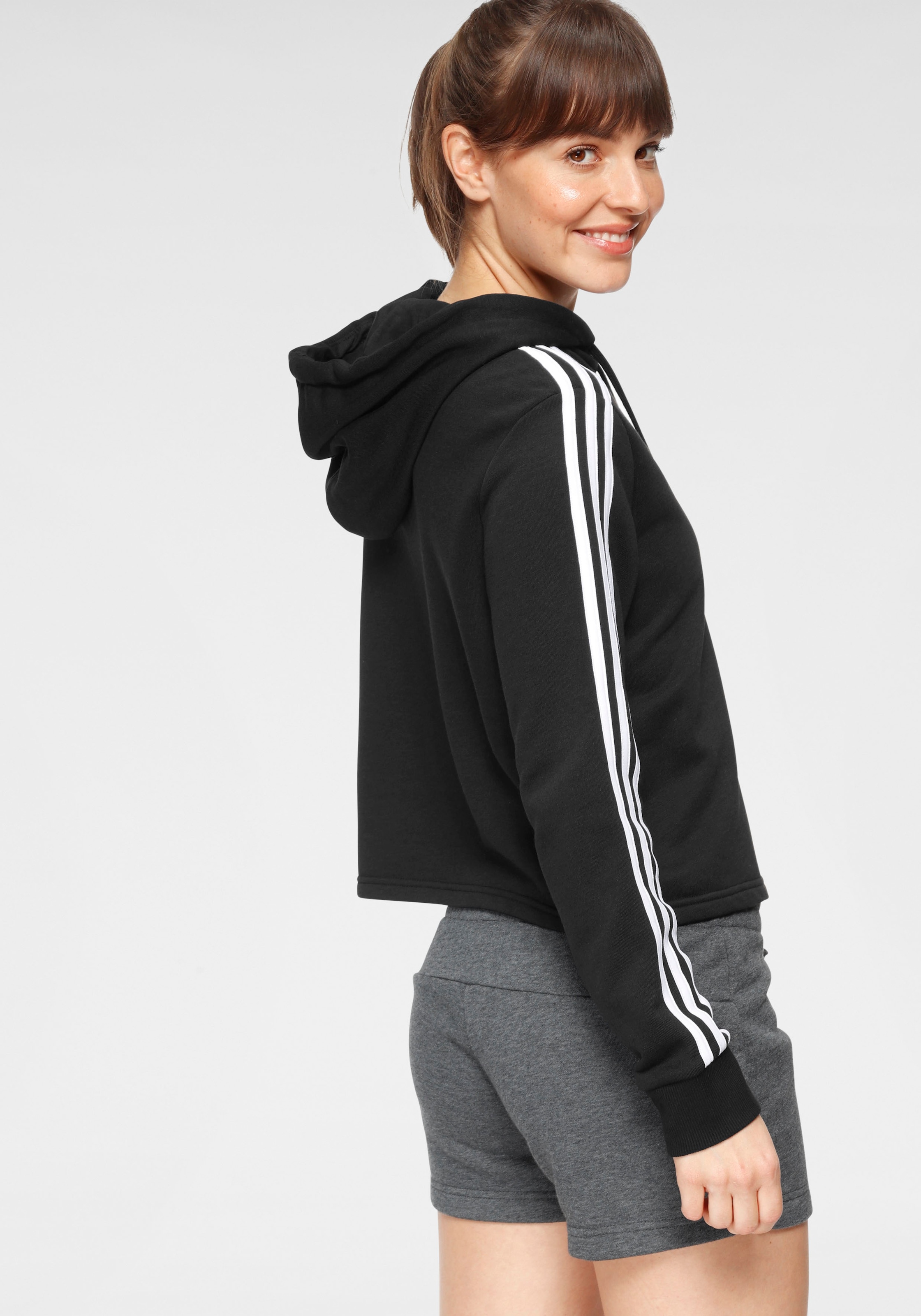 Schweiz Sportswear Jelmoli-Versand kaufen HOODIE« online Kapuzensweatshirt »ESSENTIALS adidas CROPPED bei 3-STREIFEN