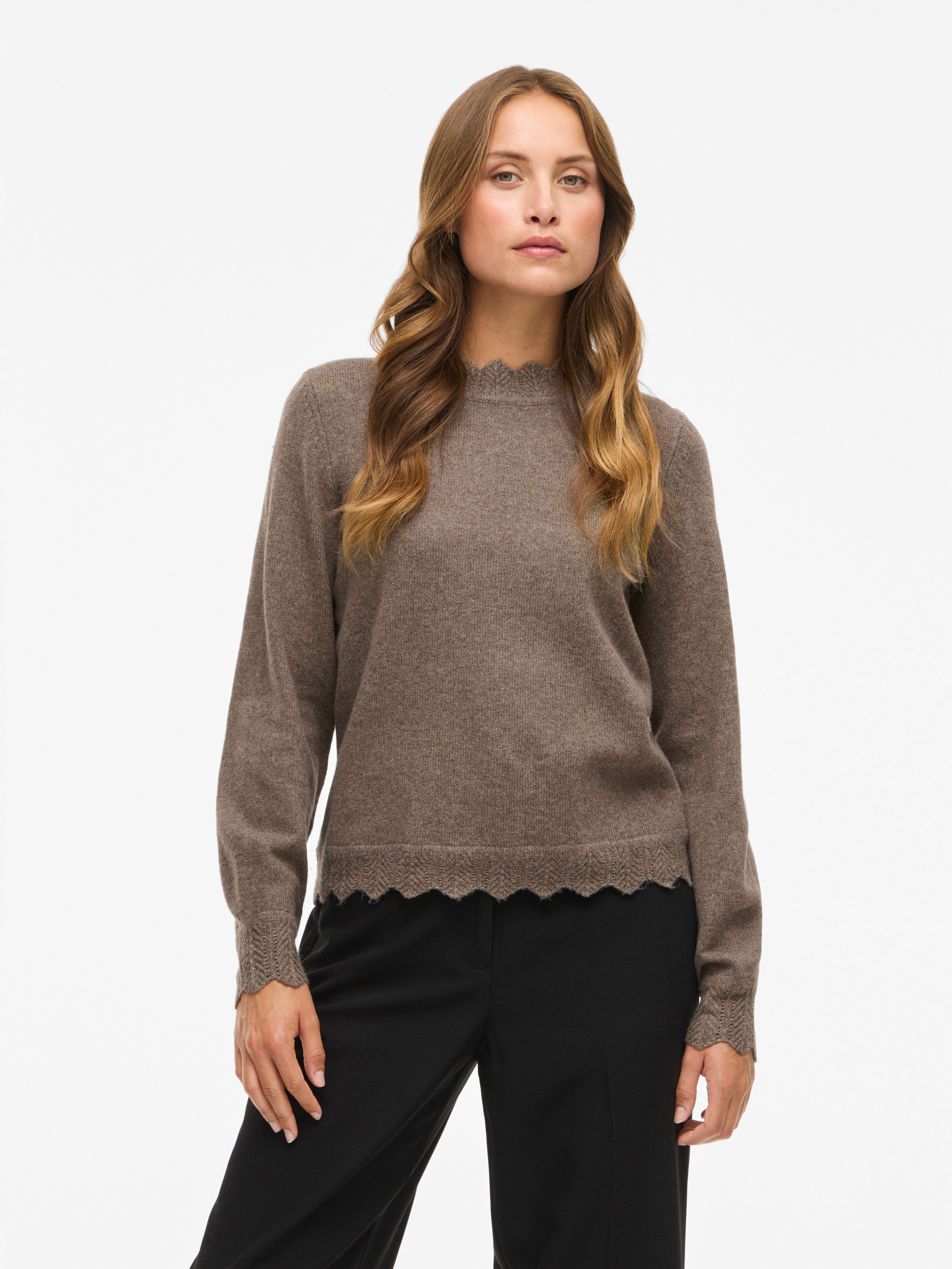 Vila Strickpullover »VINIKOLINA O-NECK L/S KNIT TOP - NOOS«