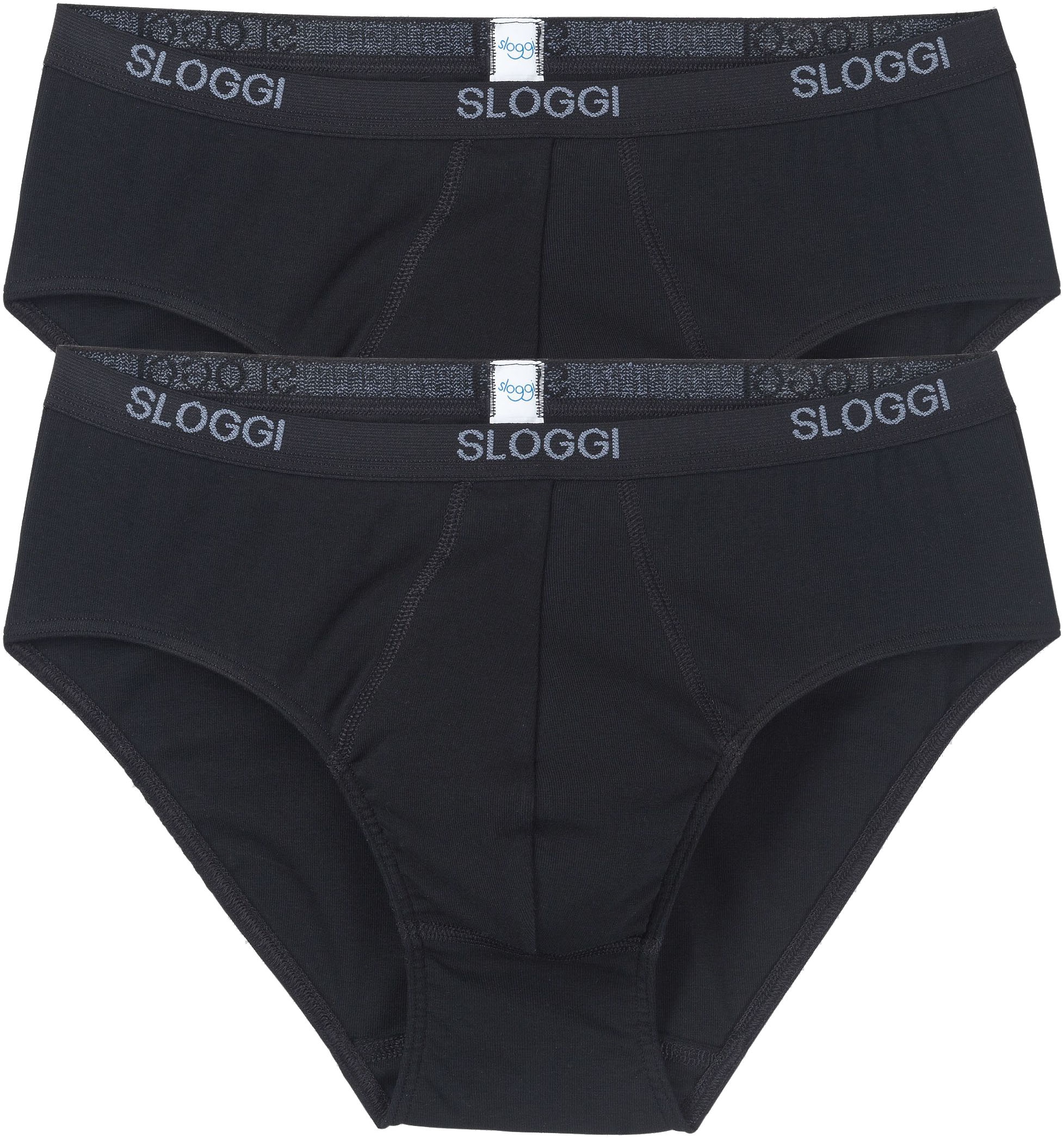 sloggi Slip »men Basic Midi 2P«, (2er Pack), perfekter Sitz