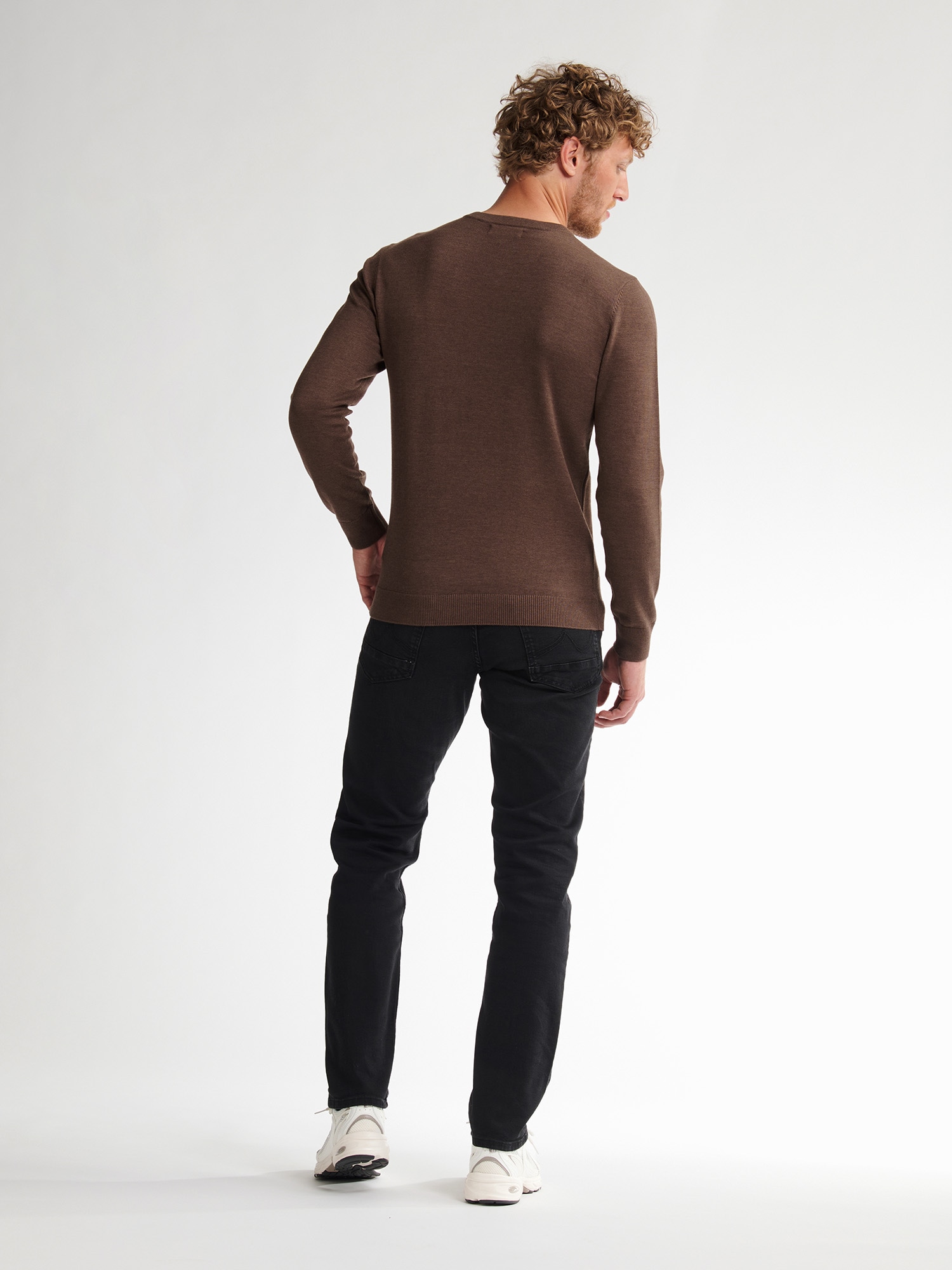 Petrol Industries V-Ausschnitt-Pullover »V-Neck Basi«, Materialmix mit Baumwollanteil