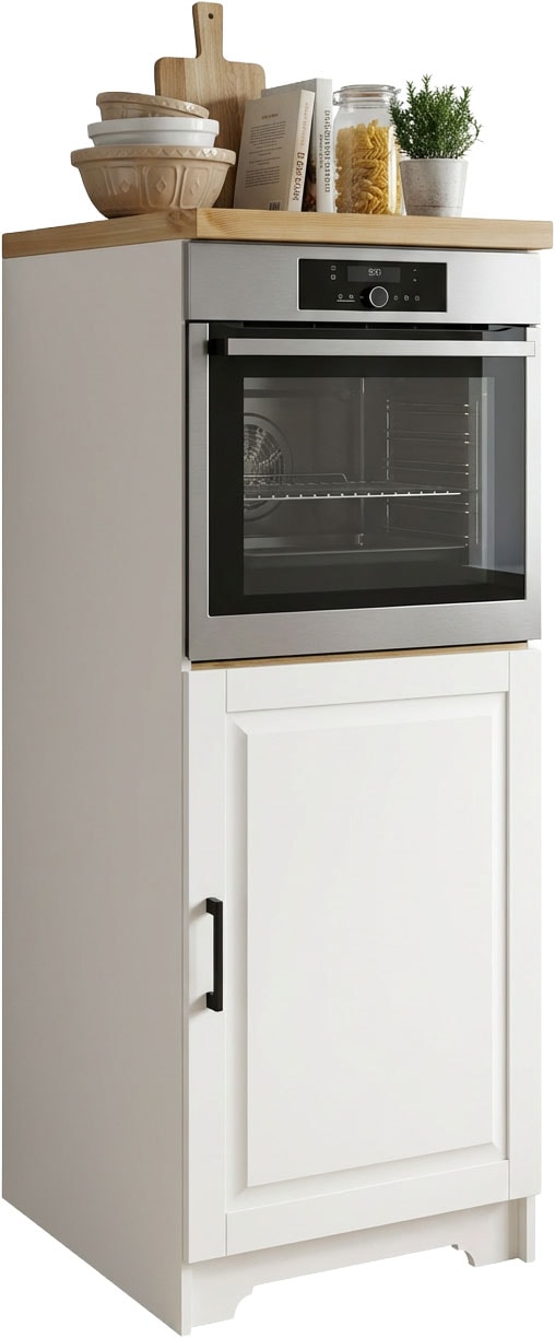 Home affaire Backofen/Kühlumbauschrank "Meliss" aus massiver Kiefer, Breite 60 cm, Soft-Close-Funktion