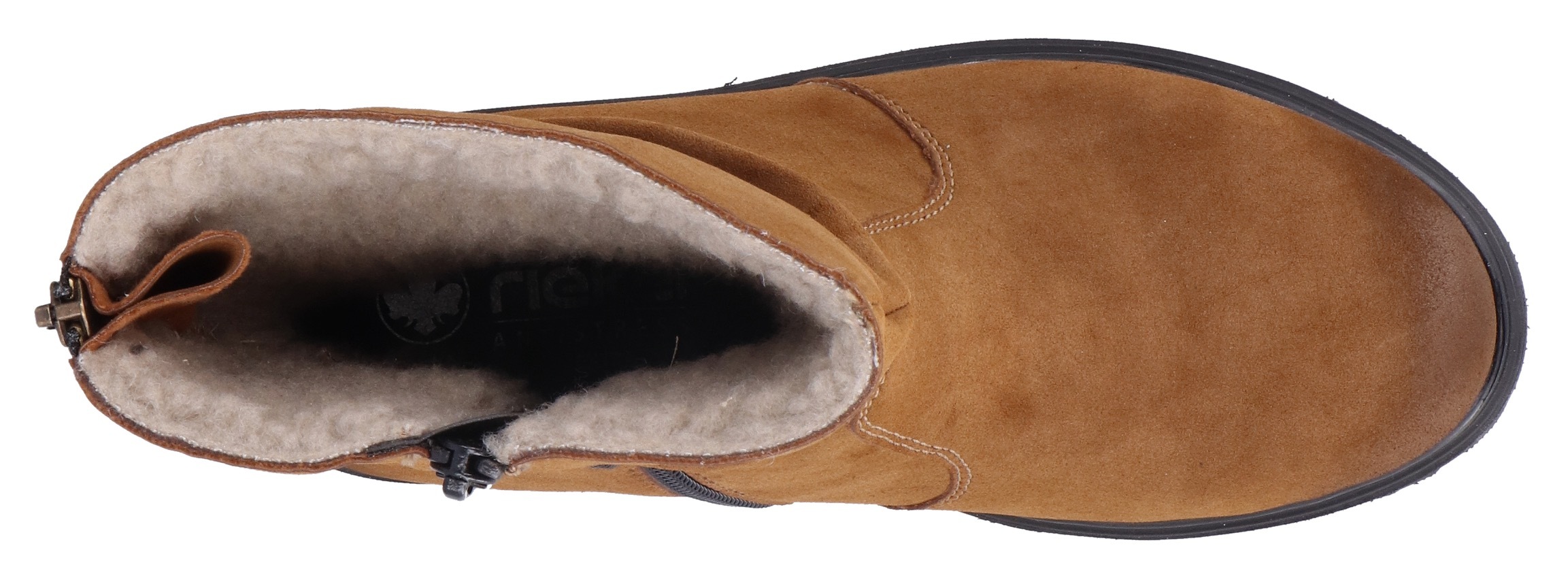 Rieker Winterstiefelette, Winterboots, Profilsohle, slouchy Schaft, mit Innenreissverschluss