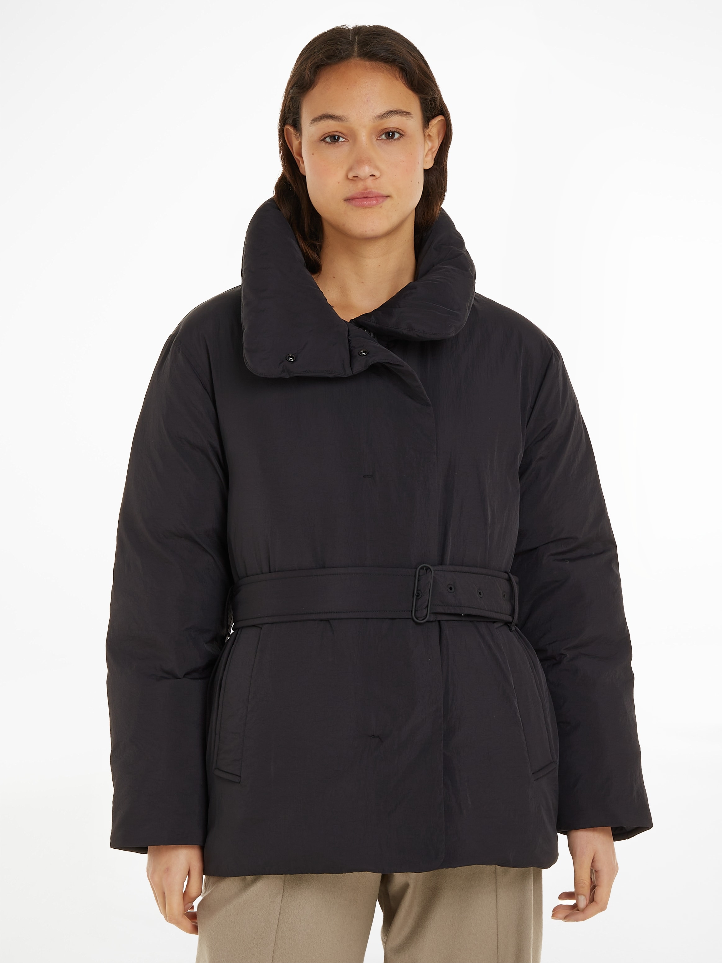 Steppjacke »CRINKLE NYLON DOWN WRAP JACKET«