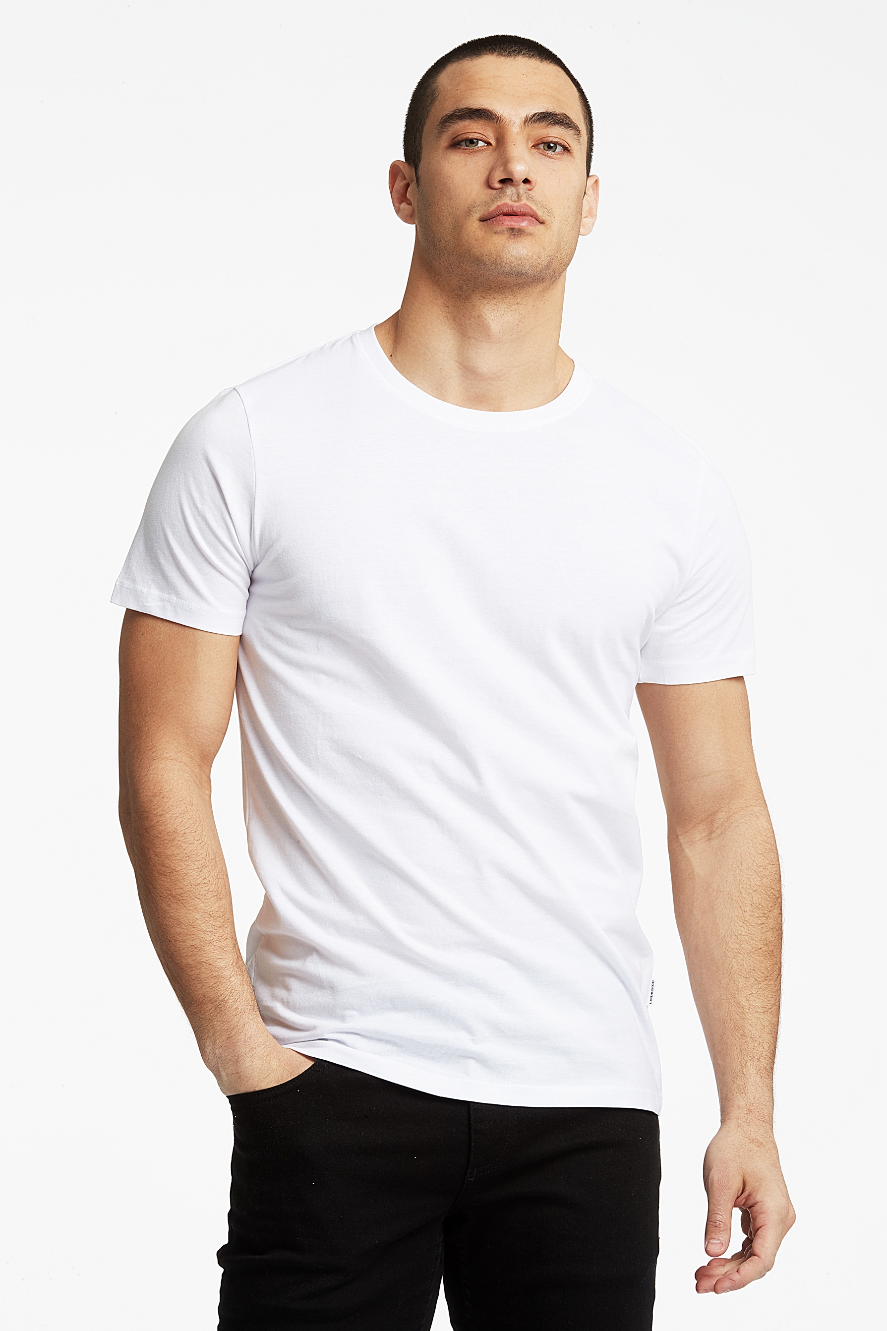 LINDBERGH T-Shirt, (Packung, 4 tlg.), mit Rundhalsausschnitt im 4-er Pack