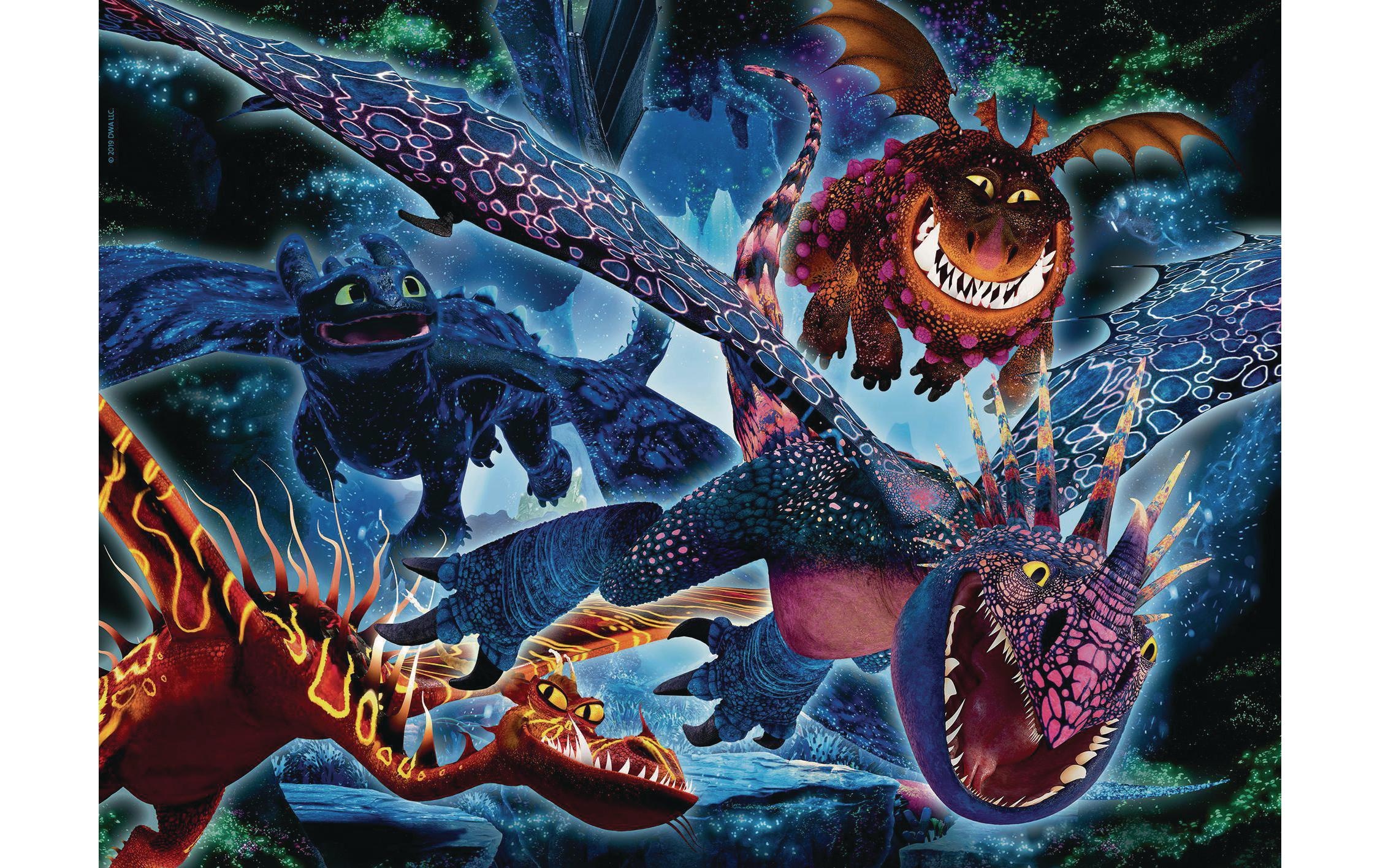 Ravensburger Puzzle »Dragons 3 Leuchtende Drachen«