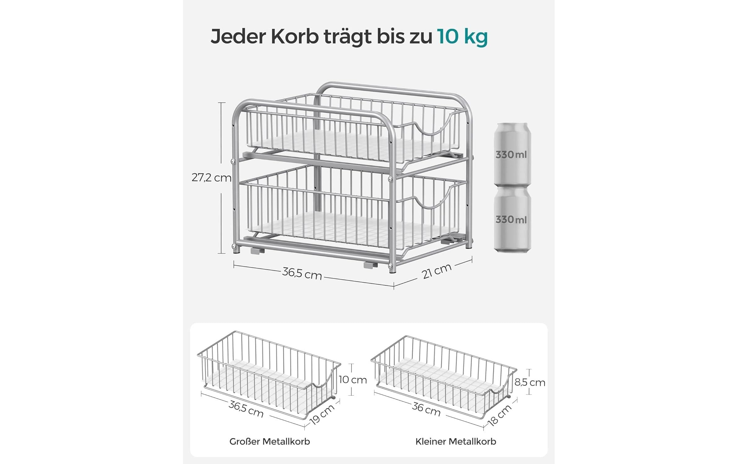 SONGMICS Küchenregal »2 Schubladen«