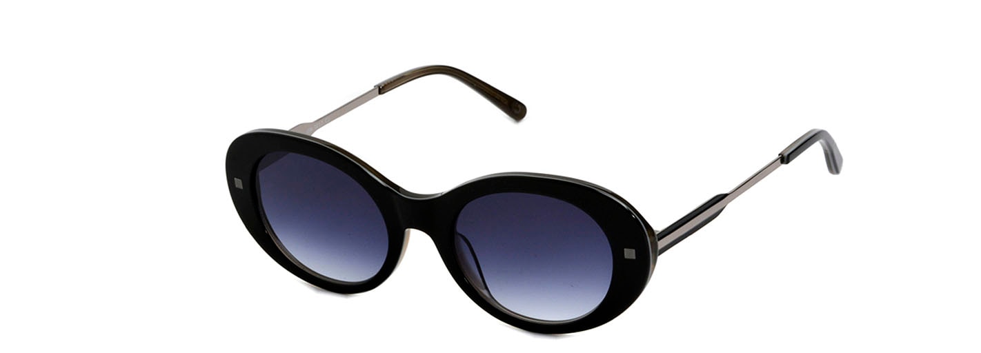 GERRY WEBER Sonnenbrille, Aussergewohnliche, schwarze, Damenbrille, ovale Form