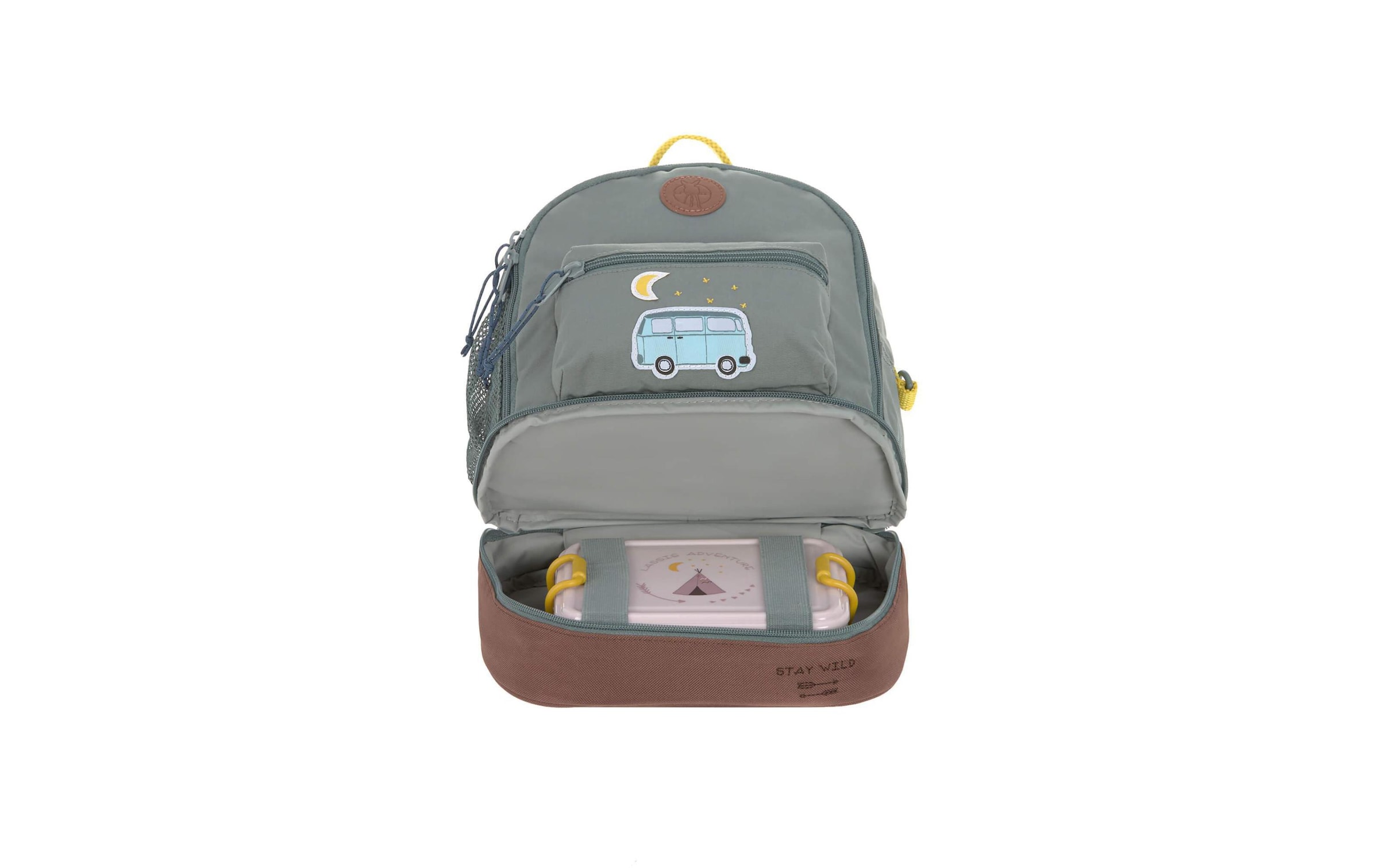 LÄSSIG Kinderrucksack »Mini Backpack Adventure Bus«, Floureszierende Flächen
