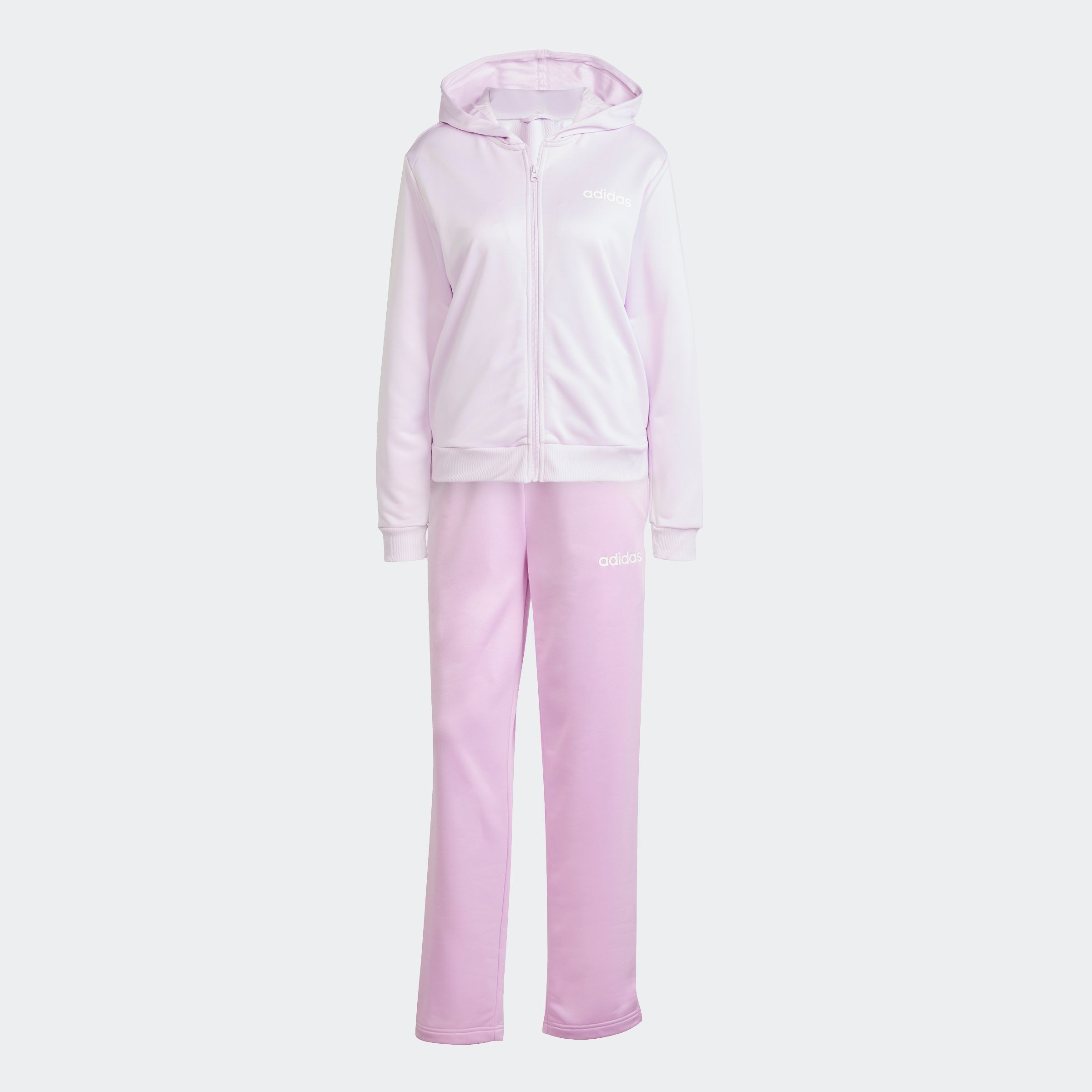 adidas Sportswear Trainingsanzug »W LINEAR TS«, (2 tlg.), Trainingsjacke mit Kapuze, Tracksuit
