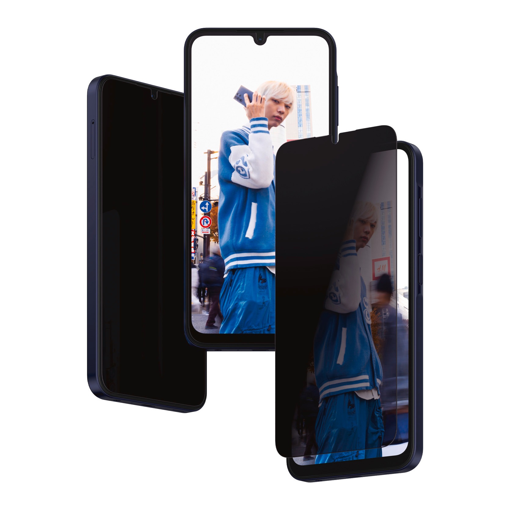 PanzerGlass Displayschutzglas »Ultra Wide Fit Privacy Screen Protector«, für Samsung Galaxy A25 5G, Blickschutz Displayschutzfolie Displayschutz Kratz-& Stossfest