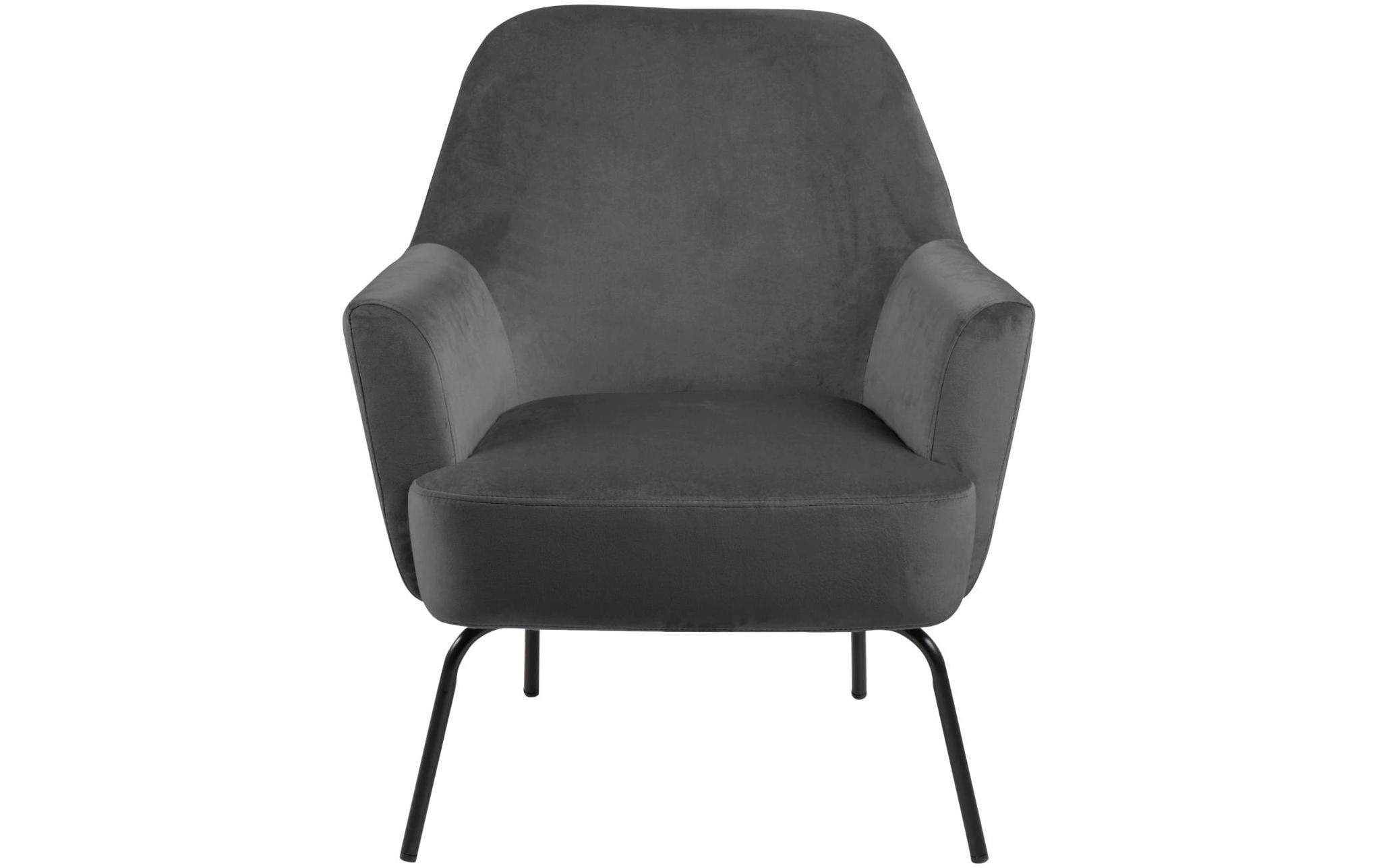 Melissa Lounge Chair in Dark Grey, none