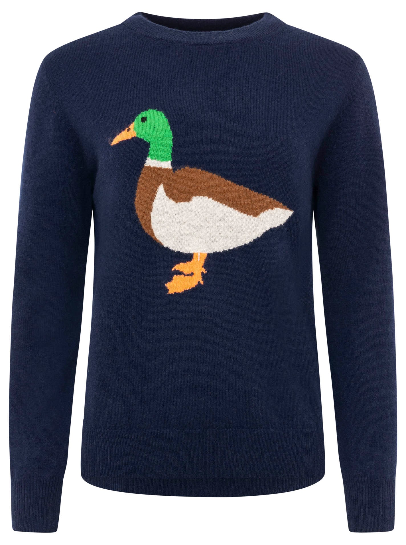Zwillingsherz Strickpullover »Duck«, Rundhals,aus reinem Kaschmir mit grosser Ente