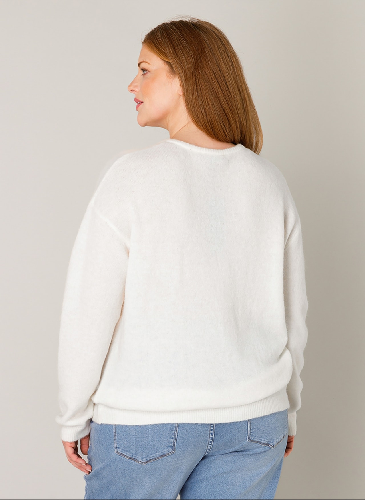 Base Level Curvy Cardigan »Yulia«, mit Wolle