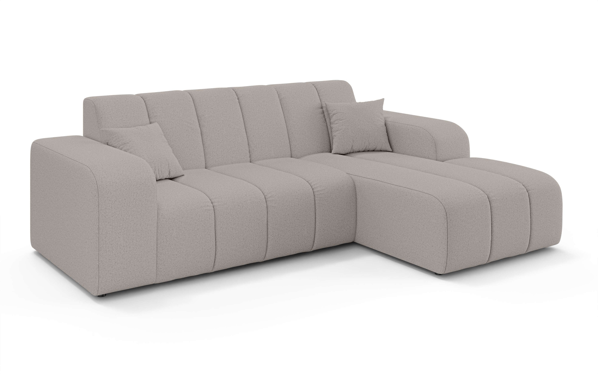 INOSIGN Ecksofa »CASSY L-Form, Schlafsofa mit Bettkasten, Masse B/T/H: 245/165/88 cm«, mit 2 Rückenkissen, Recamiere rechts oder links bestellbar