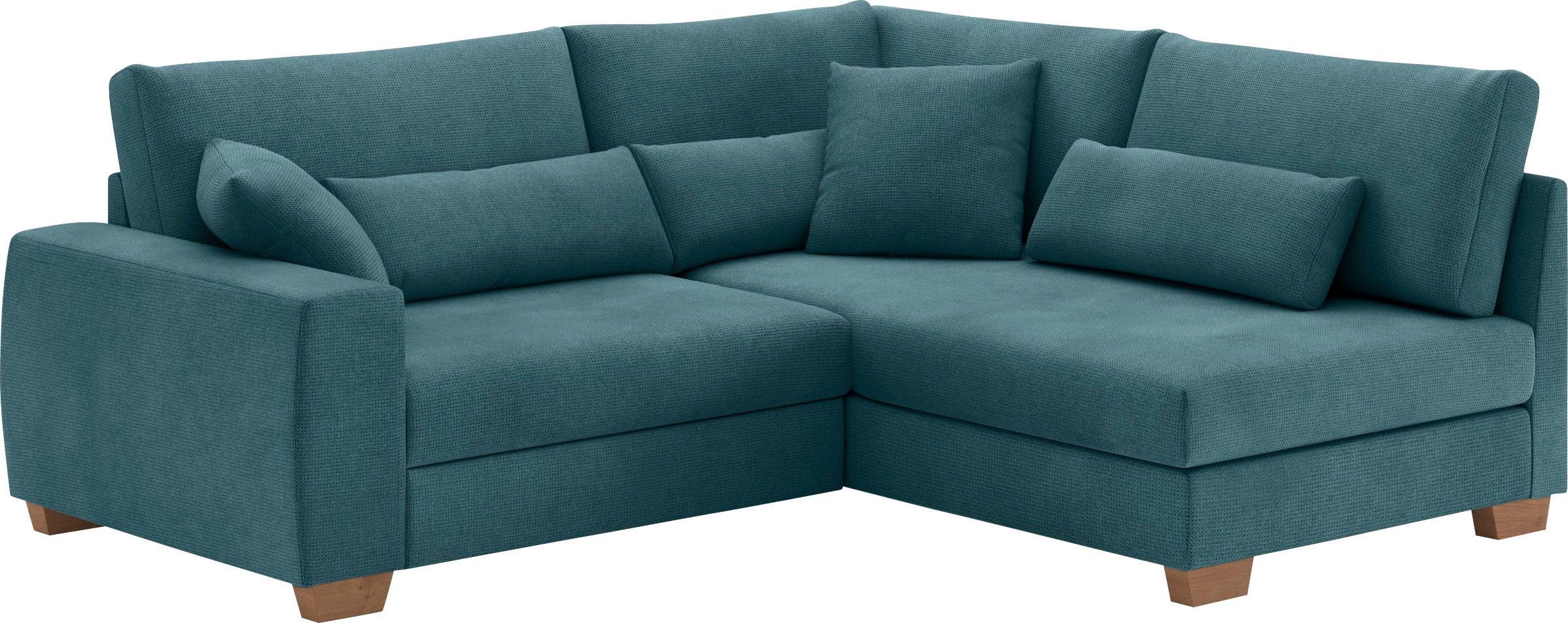 Mr. Couch Ecksofa »Helena L-Form«, Mit Federkern, wahlweise mit Bettfunktion und Taschenfederkern
