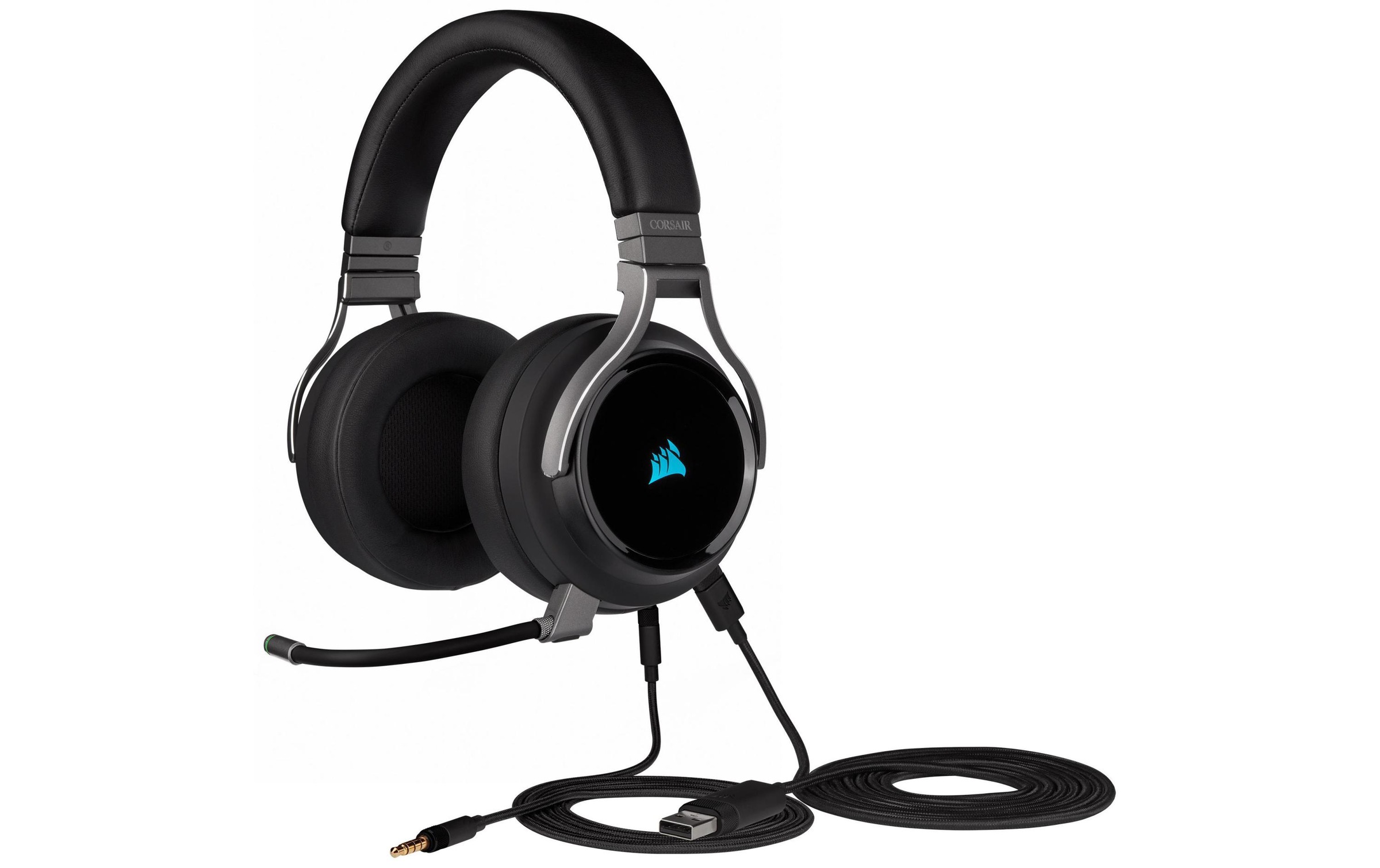 Corsair Gaming-Headset »Virtuoso RGB Wireless Carbon«, Mikrofon abnehmbar