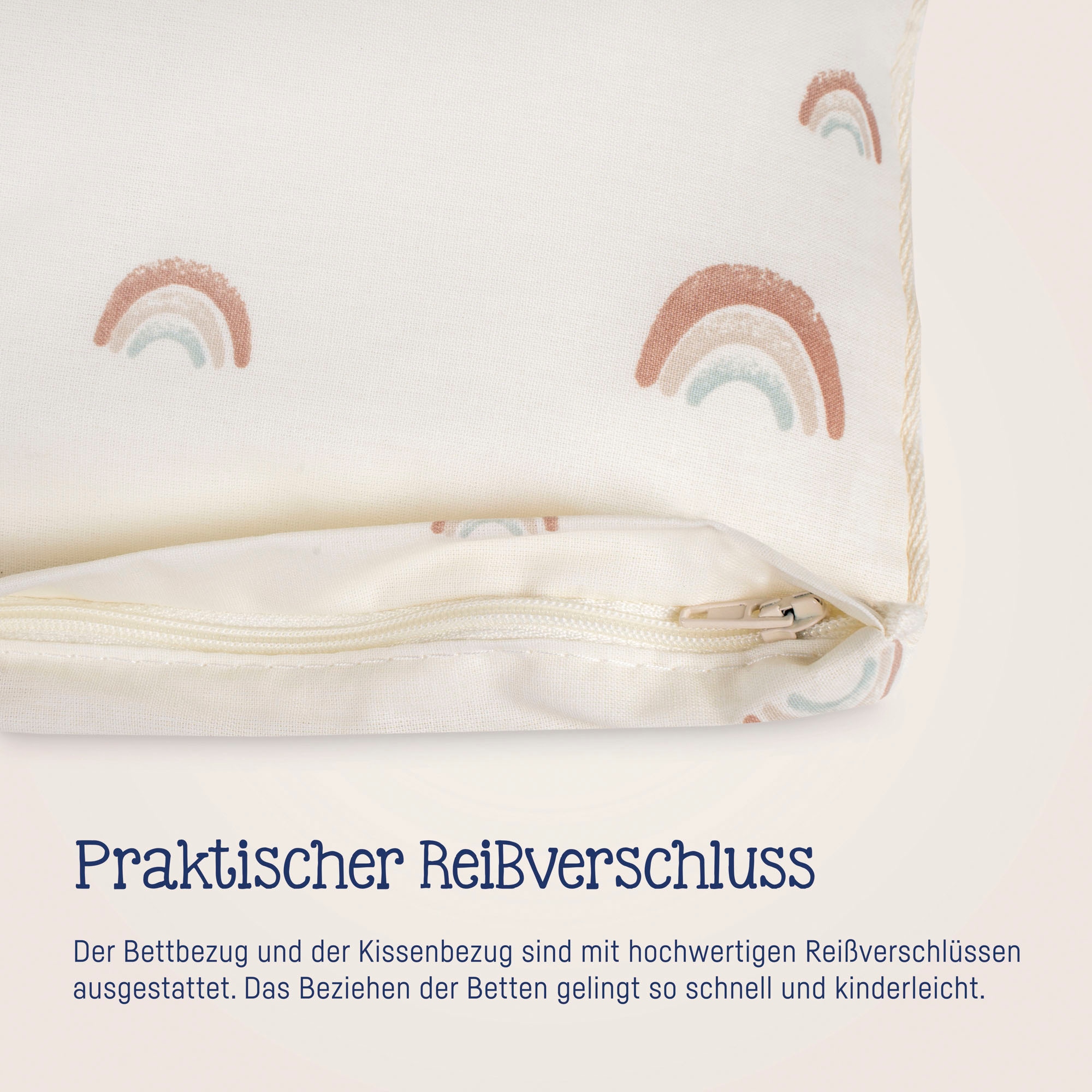 Julius Zöllner Kinderbettwäsche »Baby- und Kinderbettwäsche aus 100% Bio-Baumwolle«, erhältlich in den Grössen 80x80+35x40cm und 100x135+40x60cm