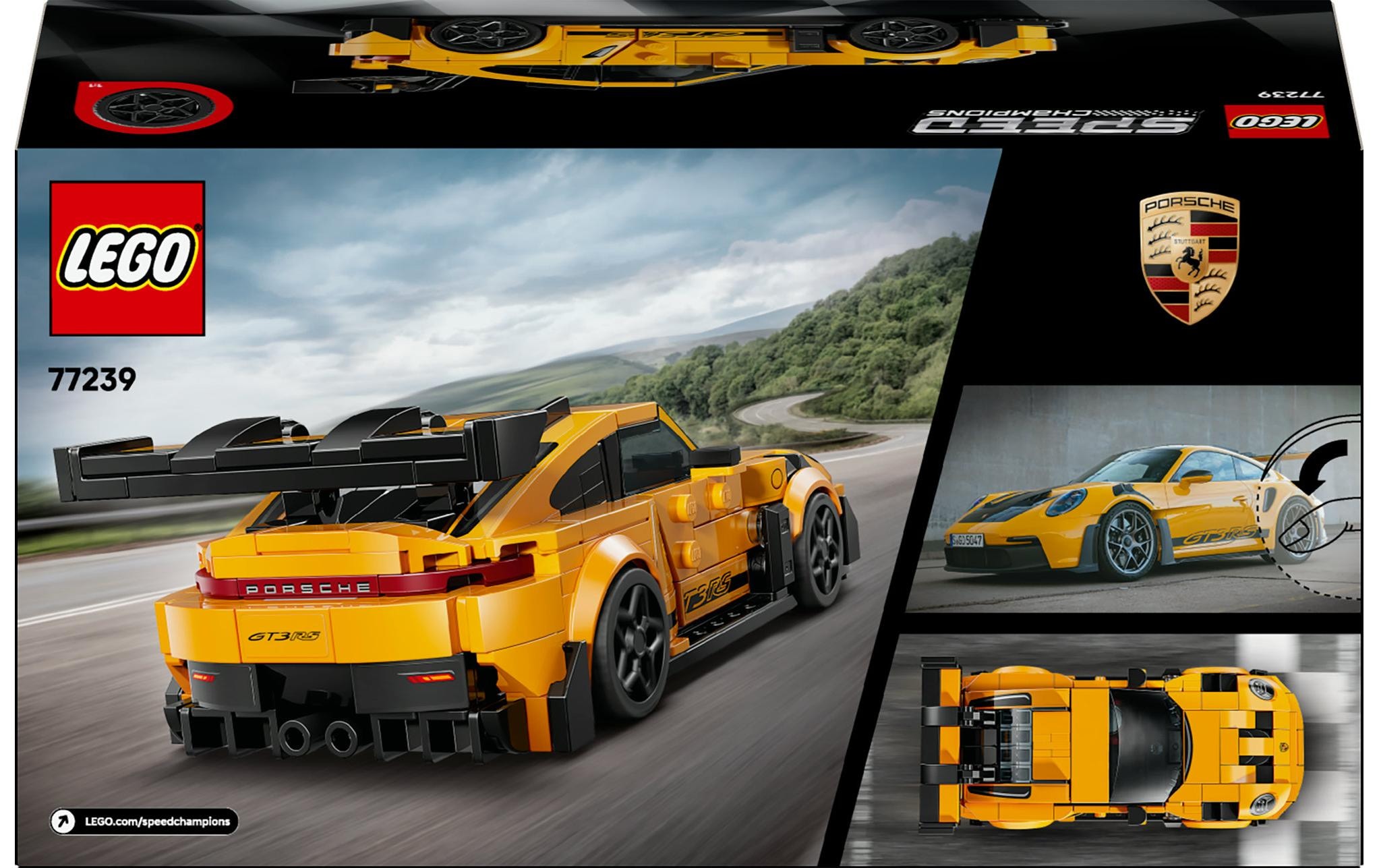 LEGO® Spielbausteine »LEGO® Speed Champions Porsche 911 GT3 GT3 Sportwagen 77239«, (348 St.)