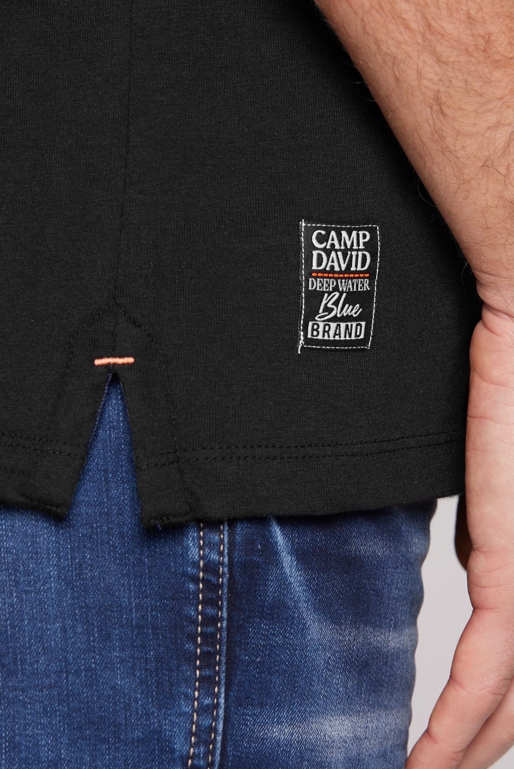 CAMP DAVID Poloshirt, mit Logo Artworks