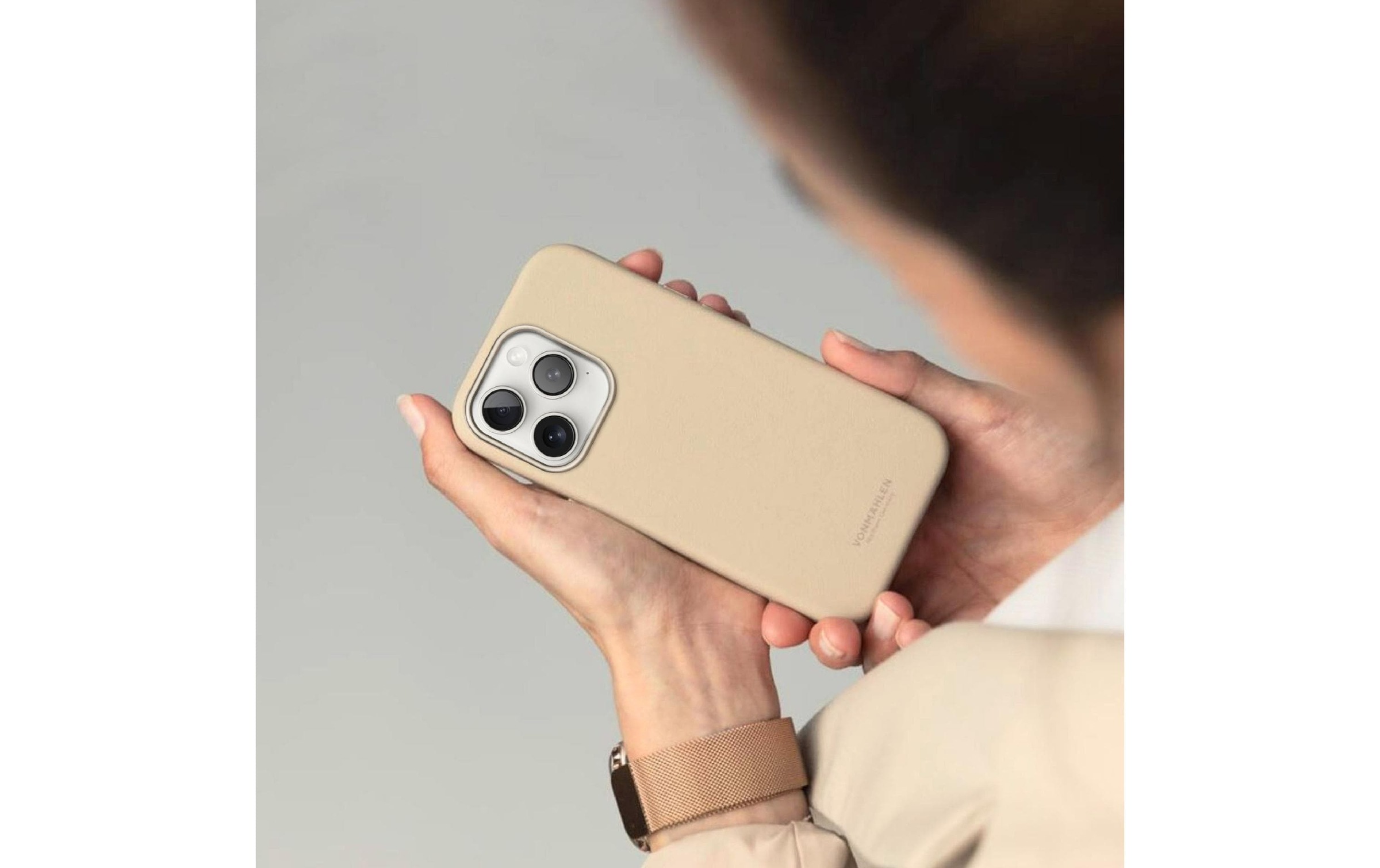 VONMÄHLEN Backcover »Like Leather iPhone 16 Pro Max«, Apple iPhone 16 Pro Max