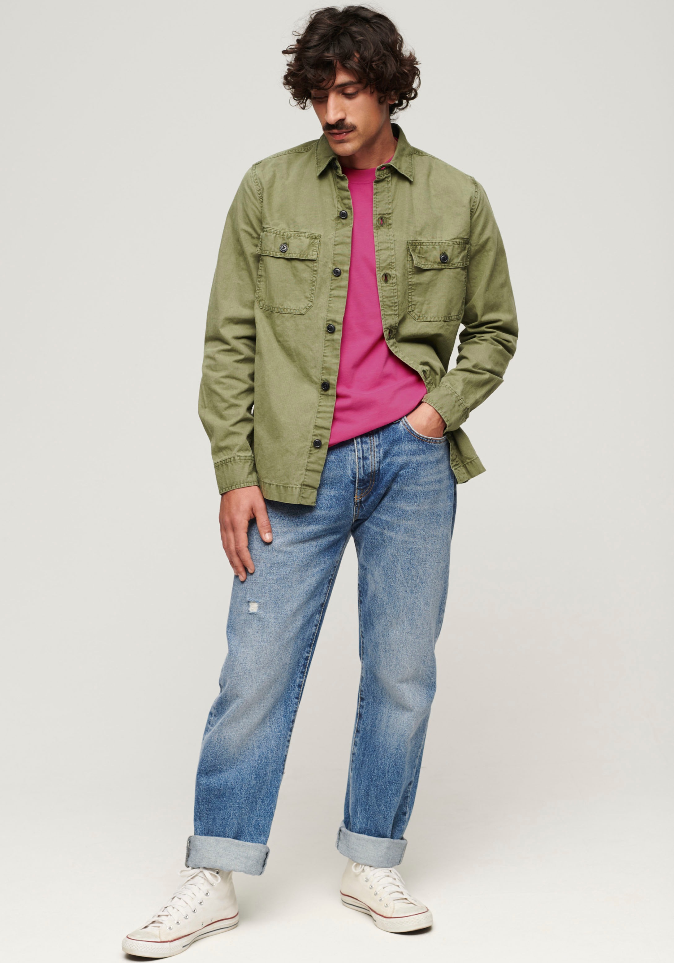 Superdry Rundhalsshirt »ESSENTIAL LOGO EMB TEE«