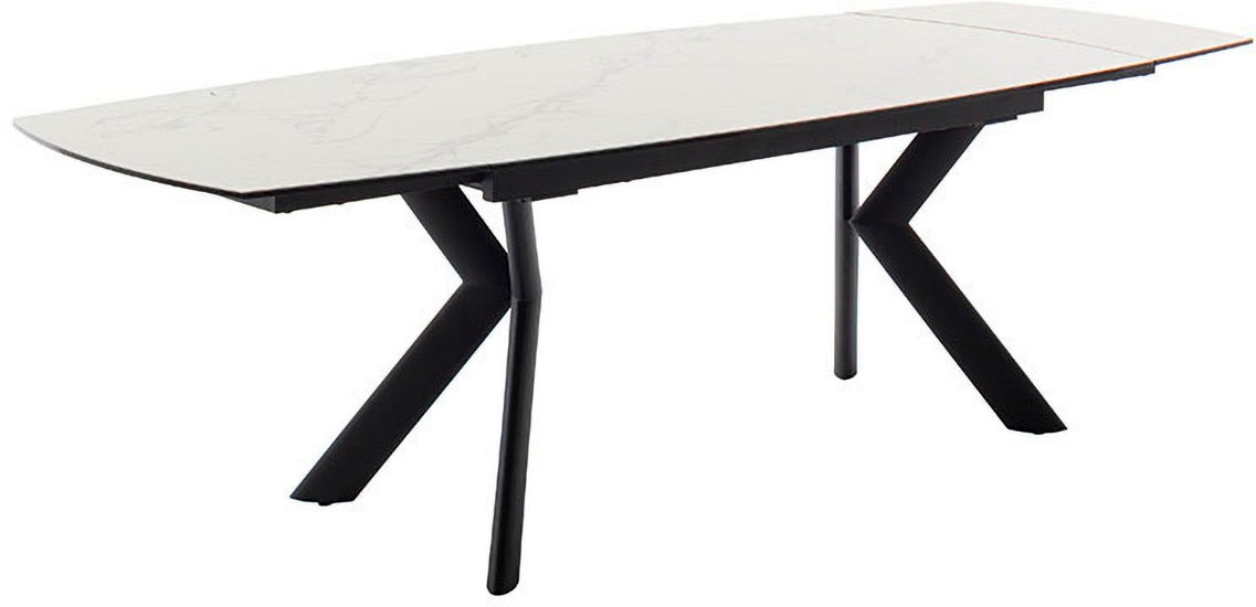 MCA furniture Esstisch »OSSANA Vierfusstisch 180-260 cm«, (Einzelstück), Keramik,Metall,Stirnauszug,ausziehbar,Tischplatte 13 mm,8-10 Personen