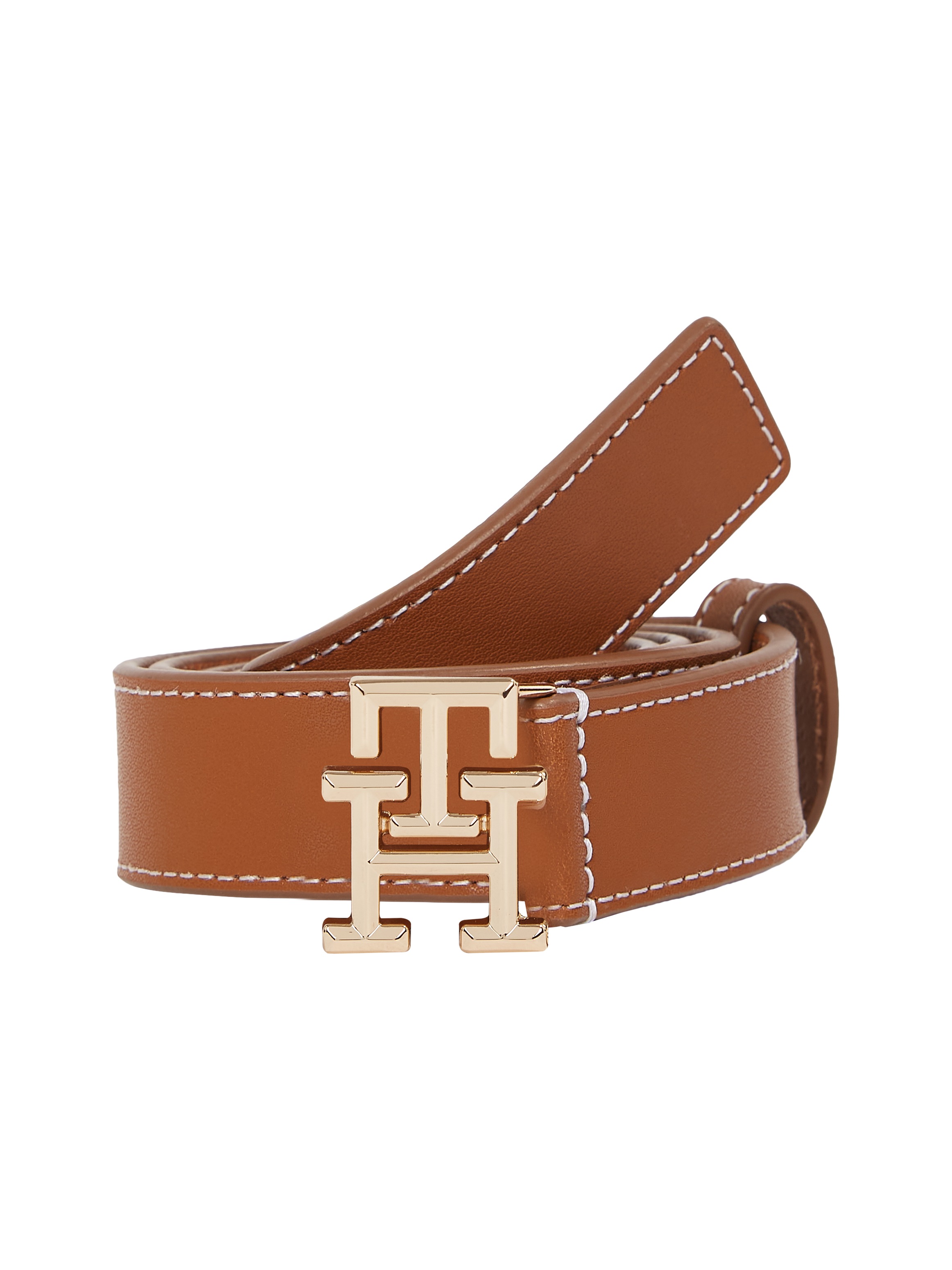 Tommy Hilfiger Ledergürtel »TH LOGO 2.5 cm breit« Eleganter Gürtel mit TH-Logoschnalle