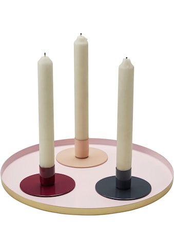 COUCH♥ Kerzenhalter, (3-teilig), mit Tablett, COUCH Lieblingsstücke kaufen