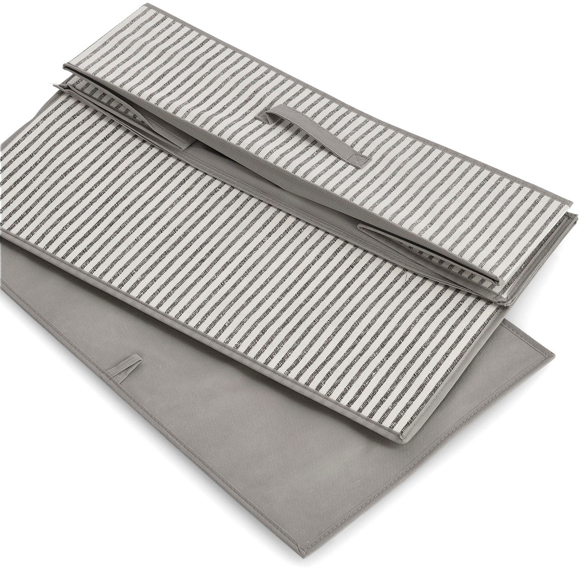 Zeller Present Aufbewahrungsbox "Stripes" Vlies, beige