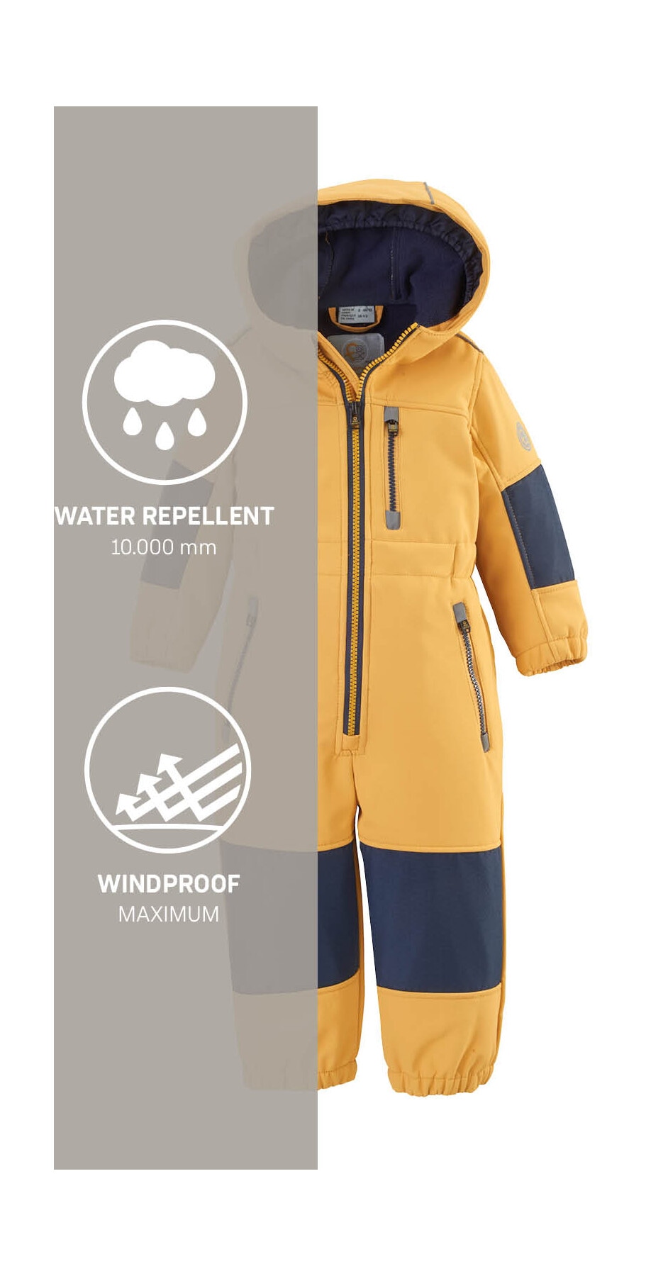 first instinct by killtec Overall »FIOW 35 MNS ONPC«, Softshellanzug mit Fleece Innen, wasserabweisend, winddicht