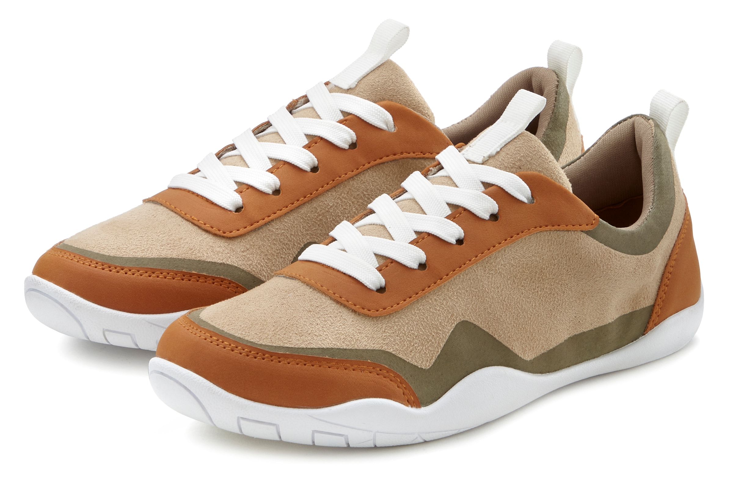 LASCANA Sneaker, superleicht, ultraflache Sohle, Schürhalbschuh, Freizeitschuh VEGAN