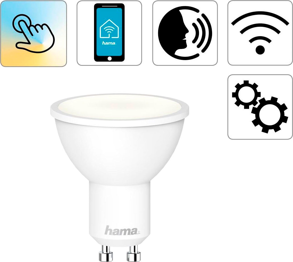 Hub Jelmoli-Versand | Lampe Hama »Smarte LED 5,5W« Shop Online - Reflektor Glühbirne 2700K 6500K ohne Smarte GU10